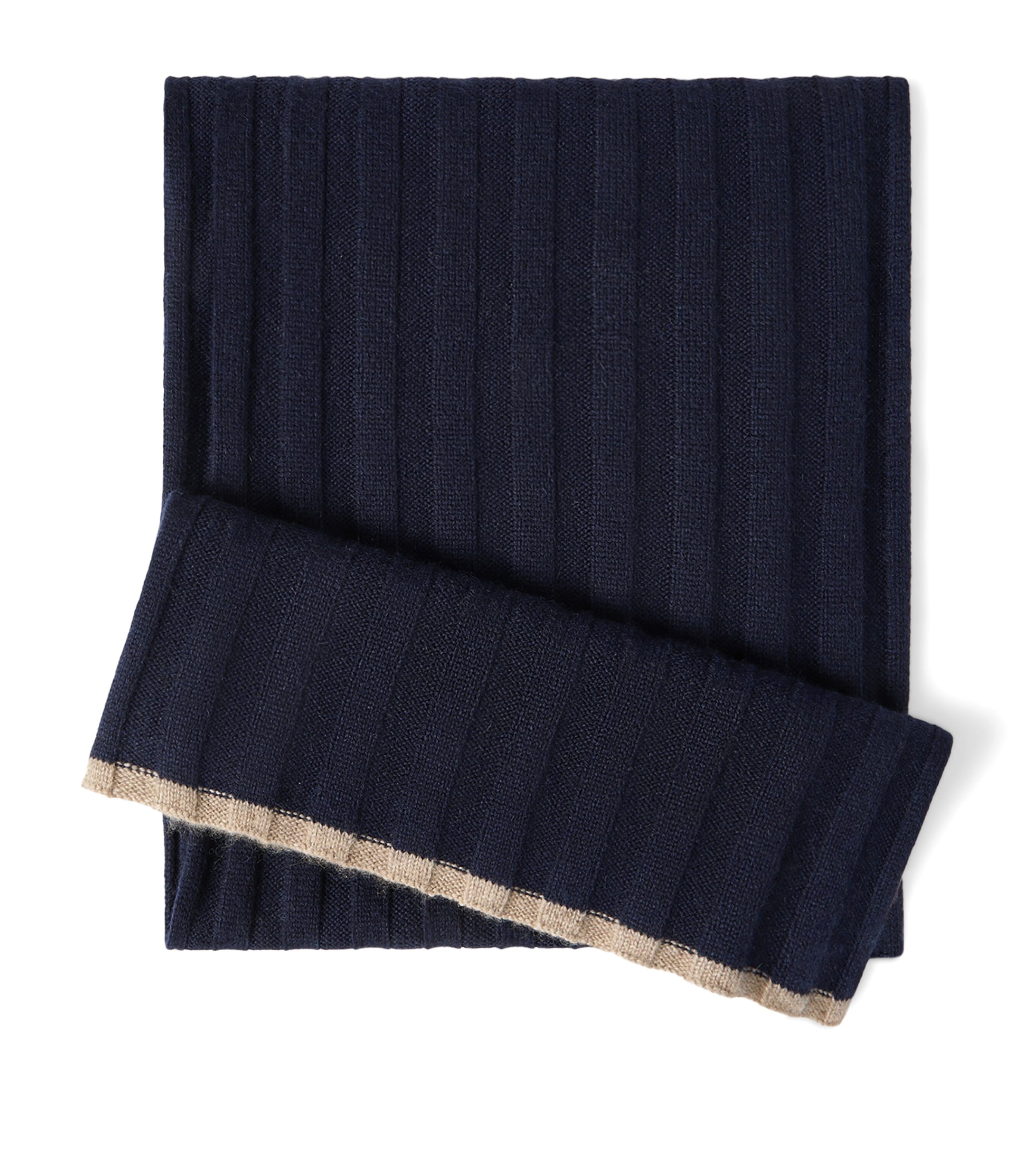 Brunello Cucinelli Cashmere Ribbed Scarf