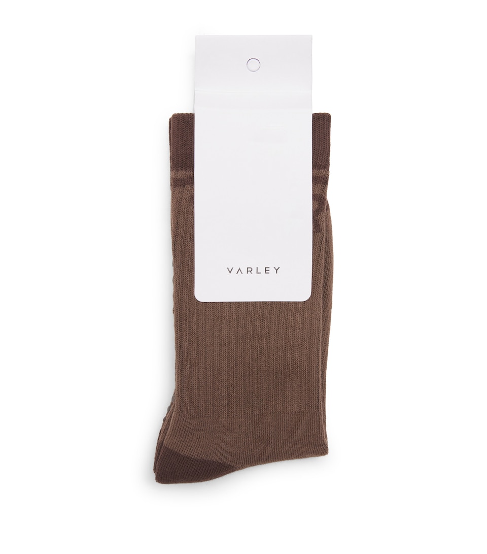 Varley Womens Kendrick Grip Socks Deep Taupe