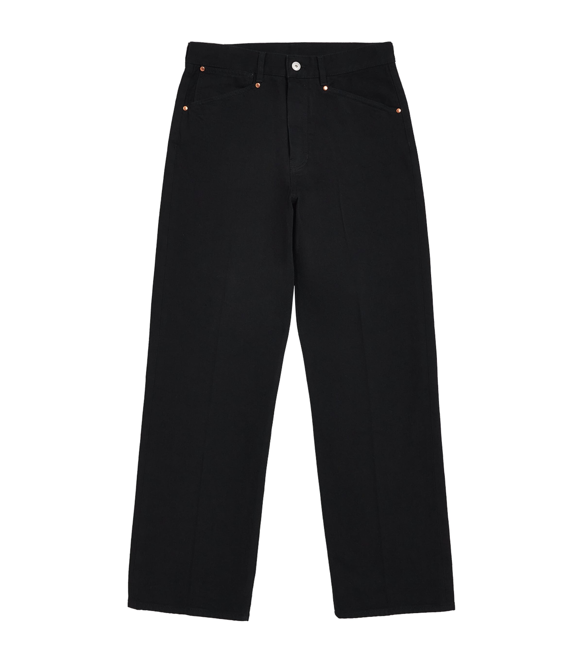 Lemaire Mens Selvedge Straight Jeans Black