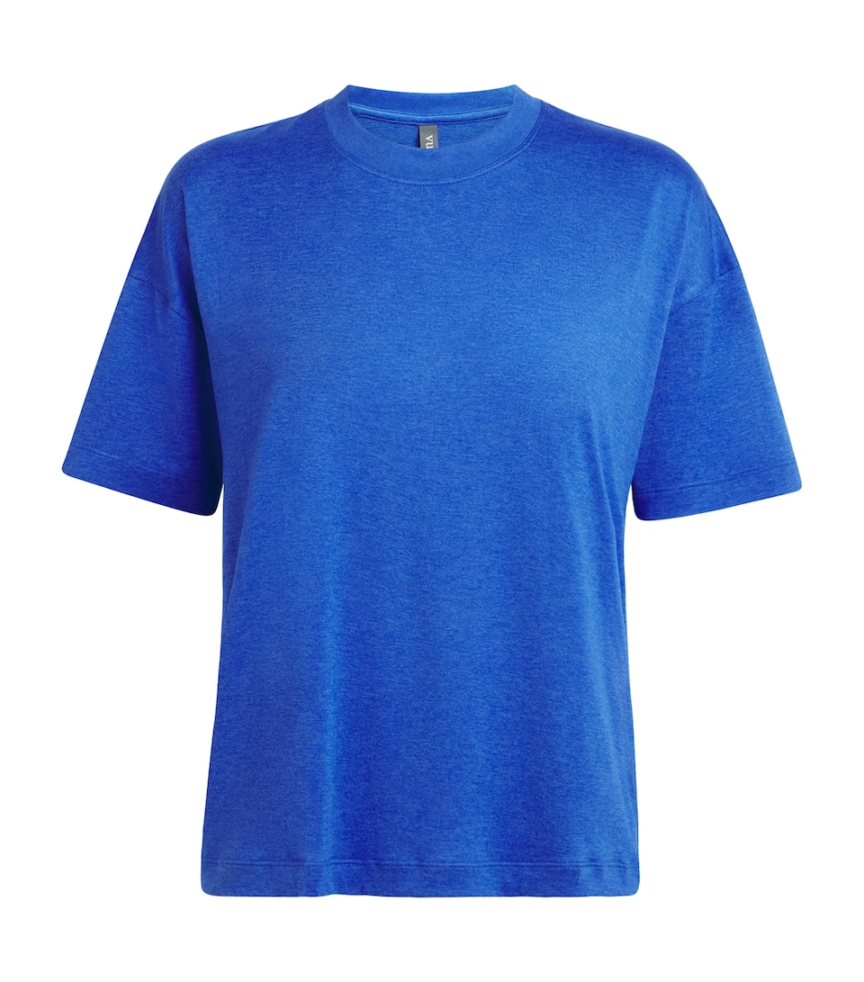 VUORI Womens Energy T-Shirt Electric Blue Heathr