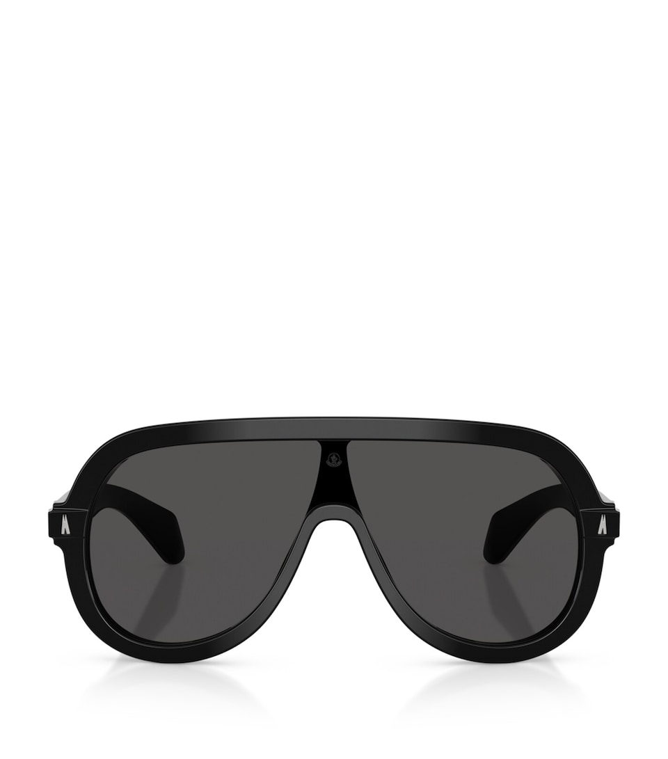 Moncler Sunsette Pilot Sunglasses Black