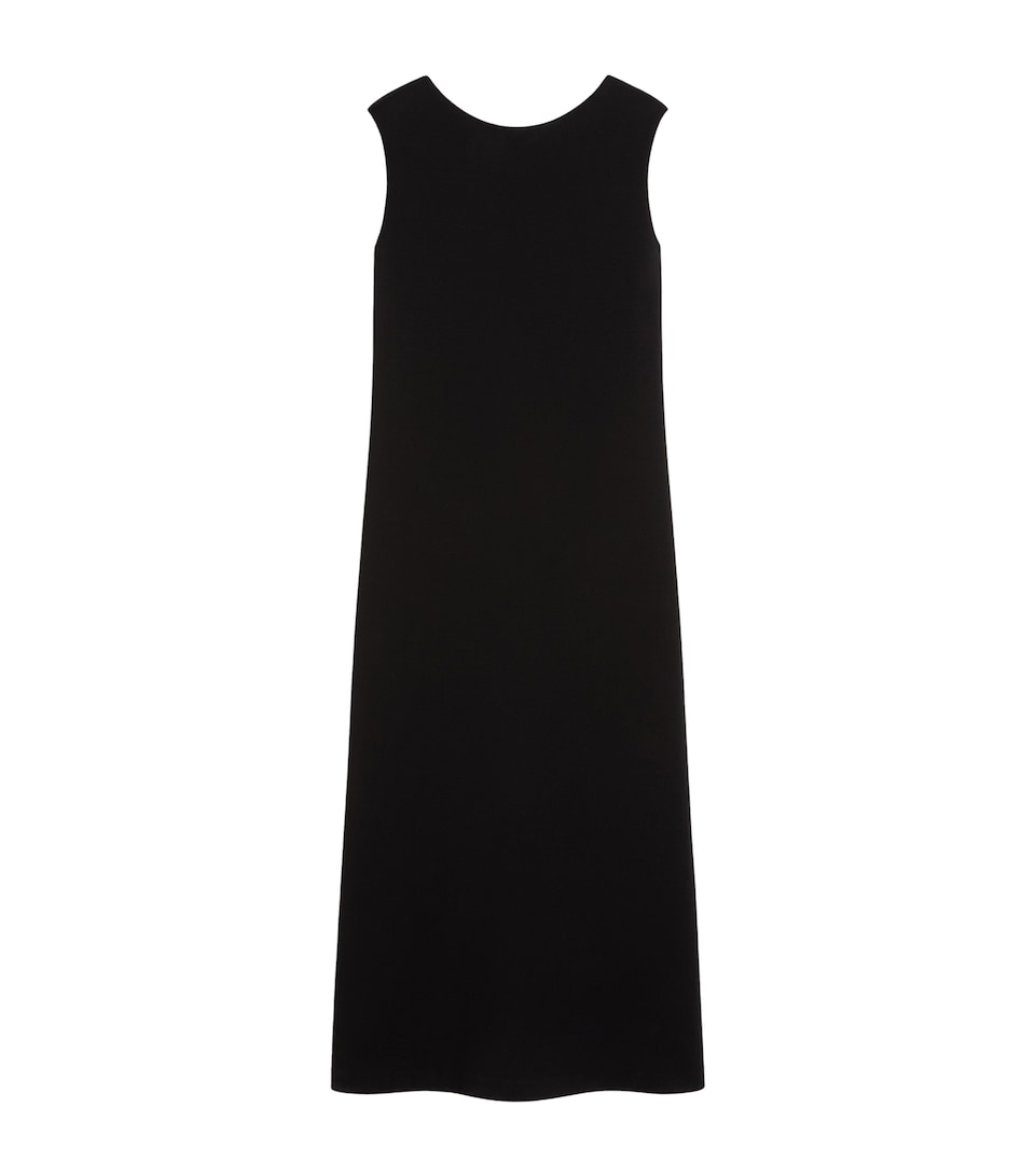 Max Mara Womens Cotton-Blend Jersey Maxi Dress Black