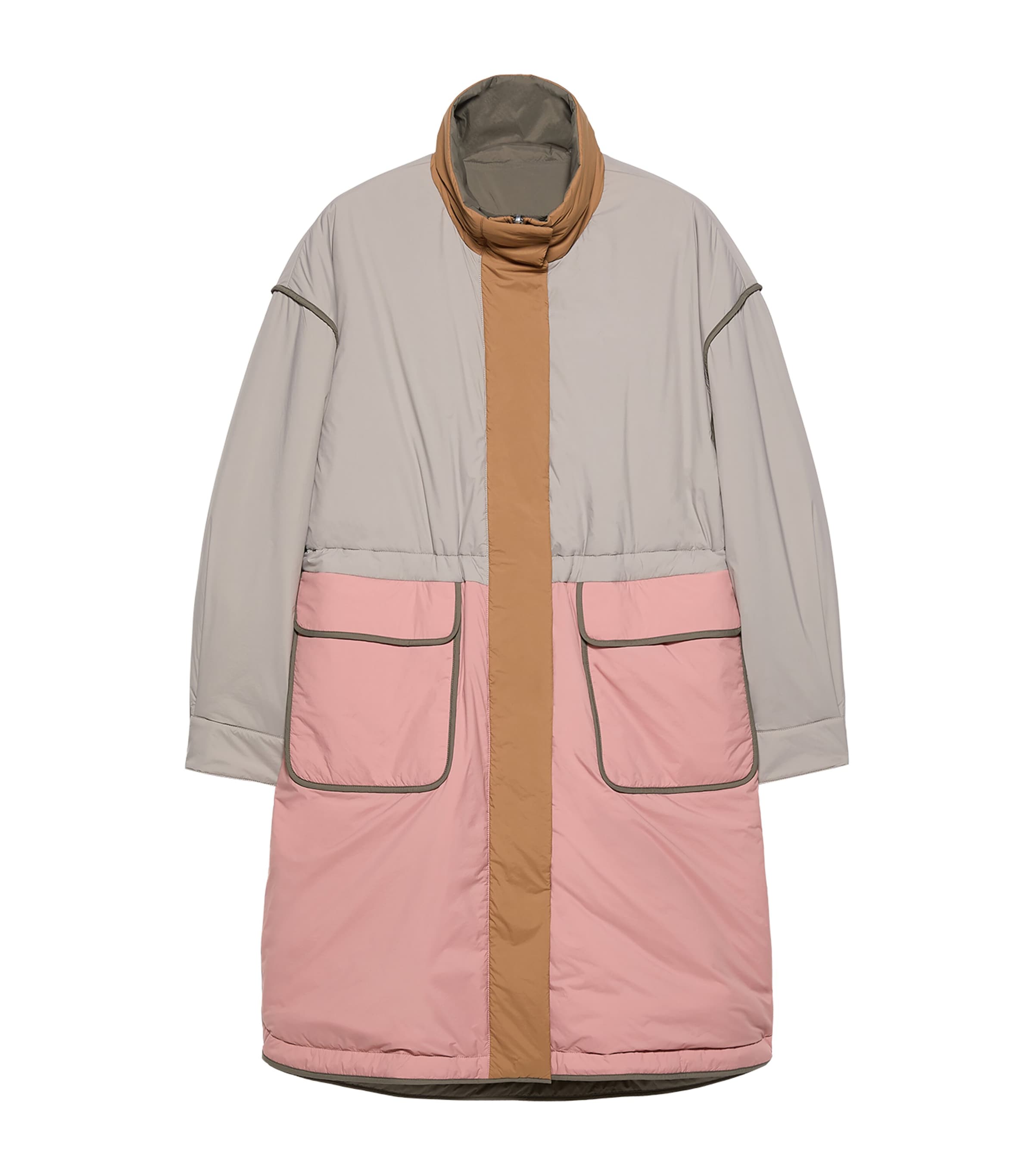 MAX&Co. Womens Reversible Coat Turtledove