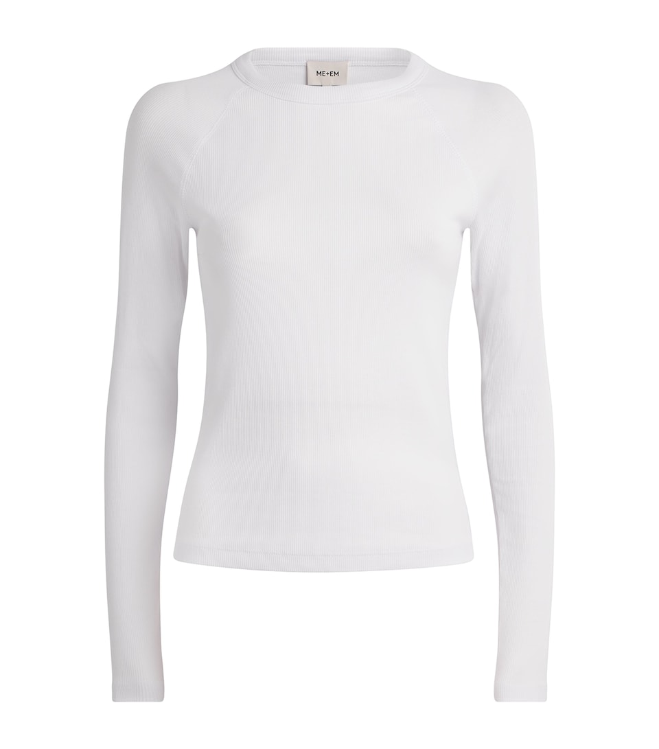Stretch-Cotton Long-Sleeve T-Shirt