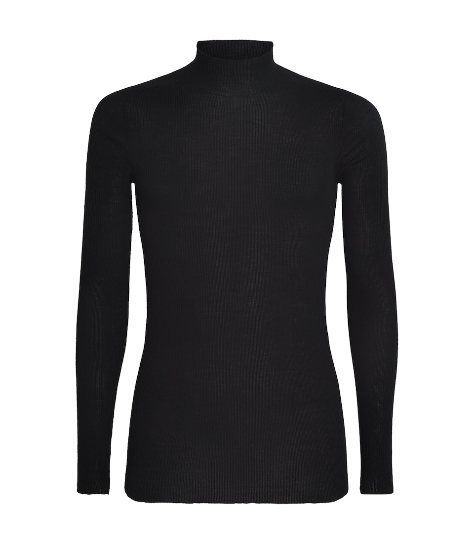 Virgin Wool Ribbed Lupetto Sweater