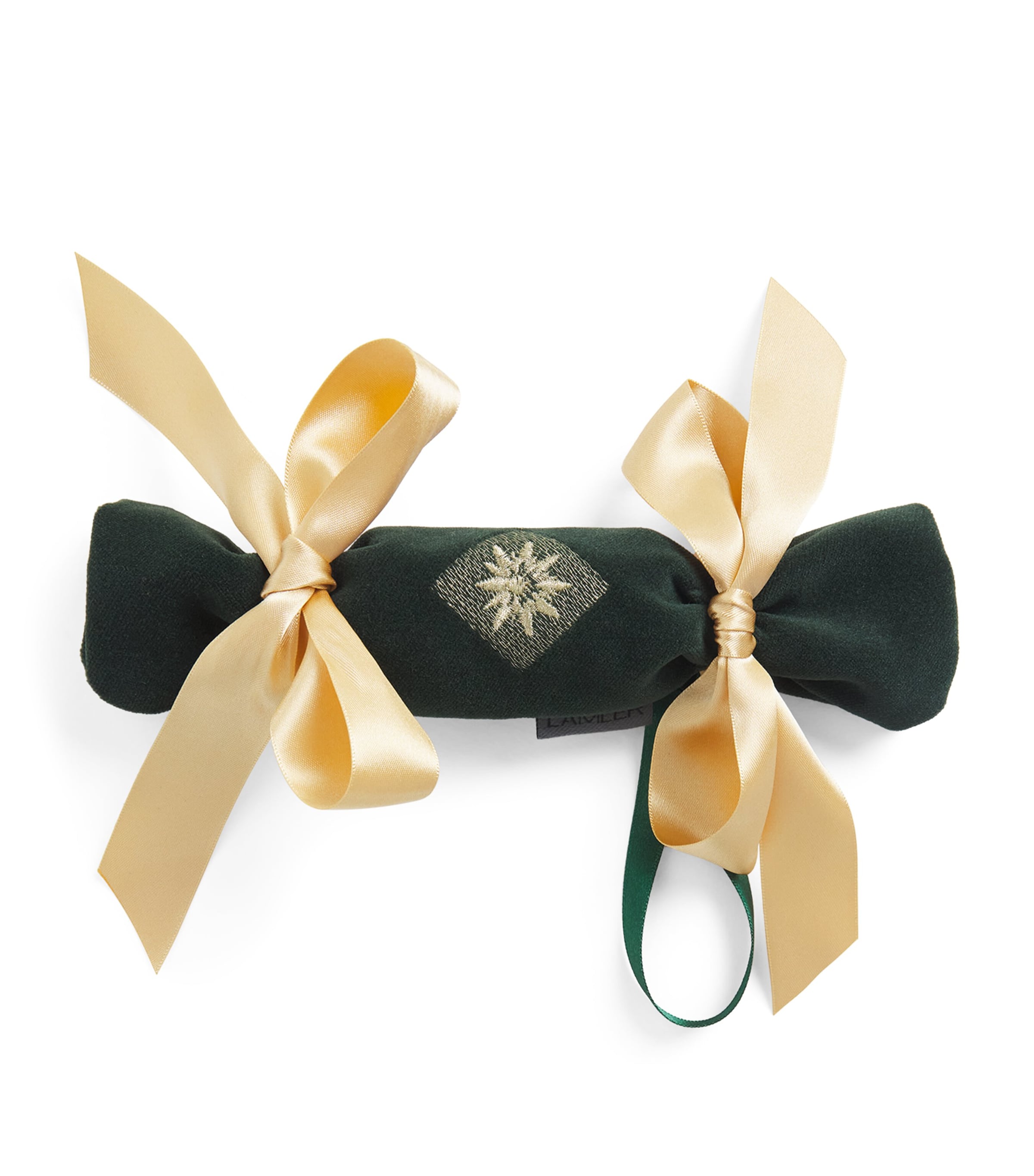Lamler Mini Velvet Christmas Cracker Green & Gold