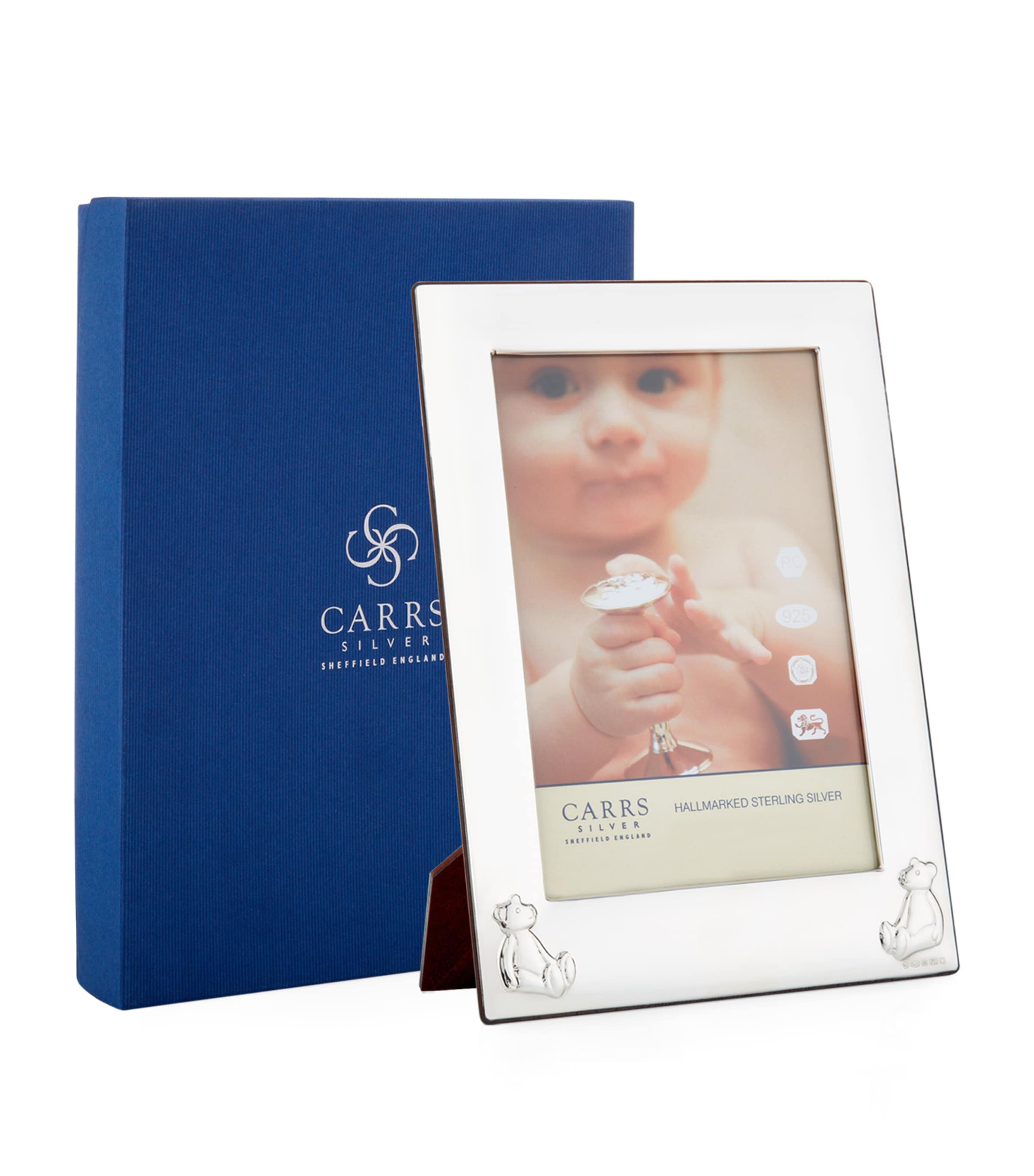 Sterling Silver Bear Frame (6'' x 4'')