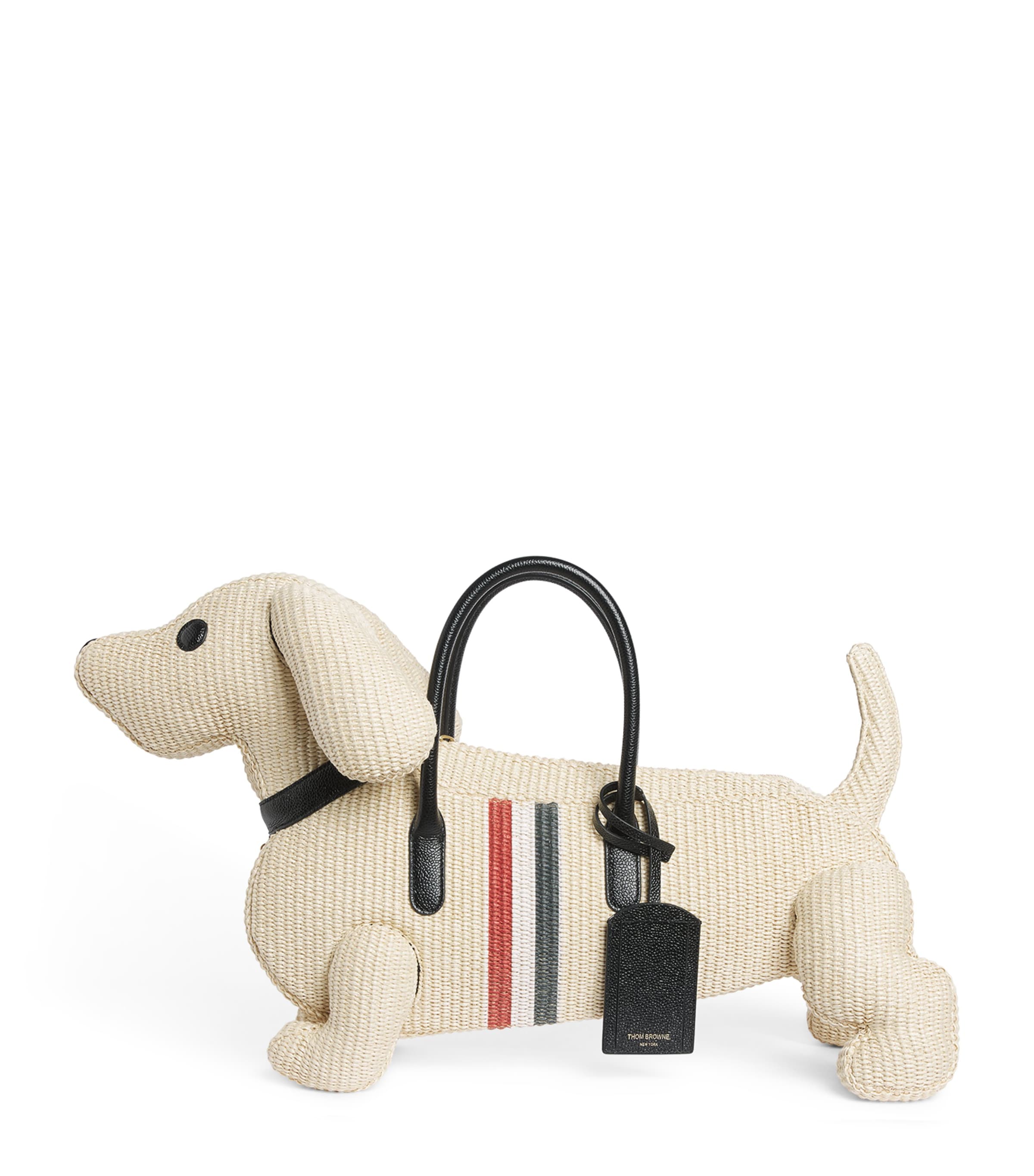 Thom Browne Raffia Hector Bag Muslin