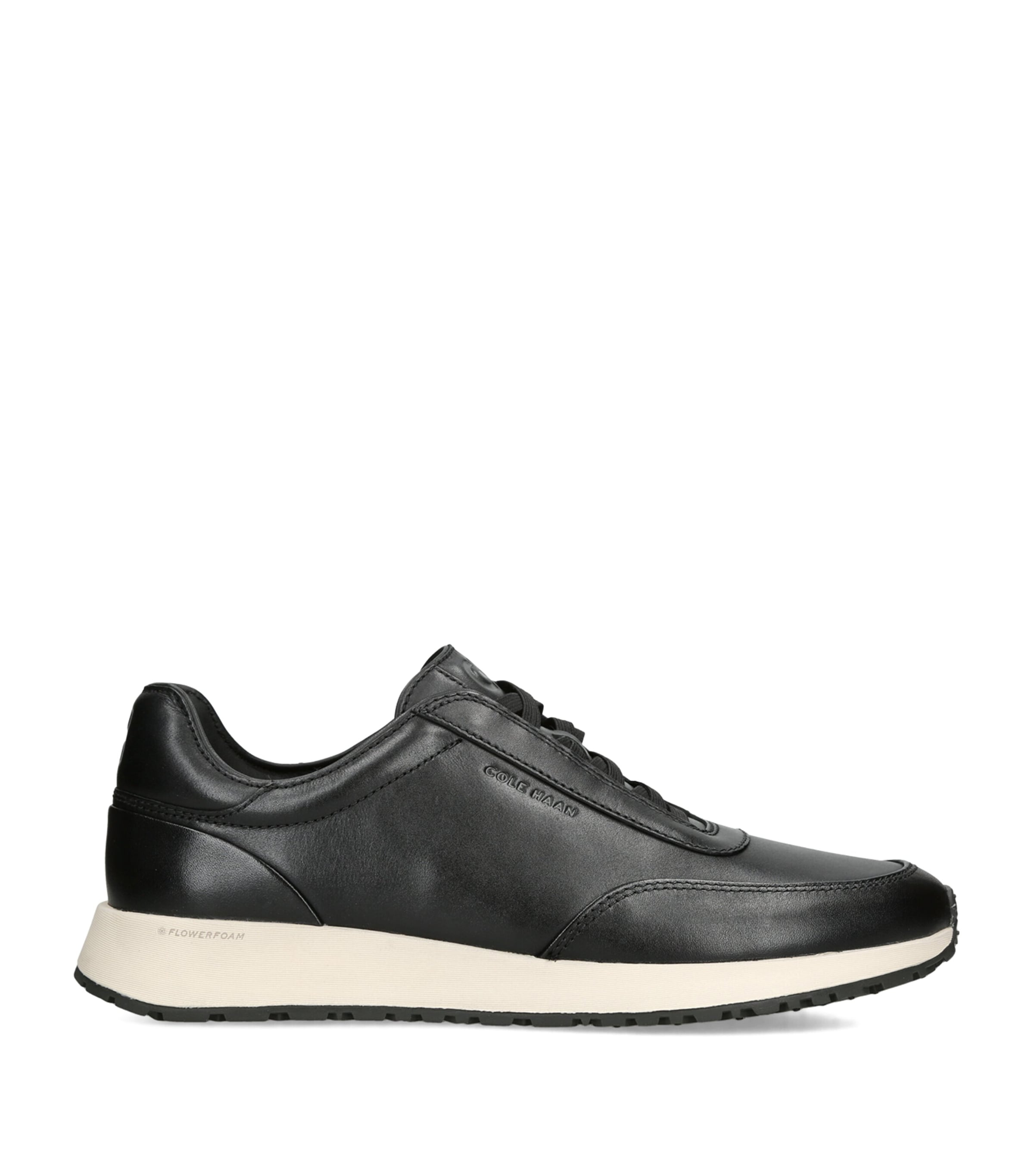 Cole Haan Leather GrandPrø Luxe Mile Sneakers Blk/white