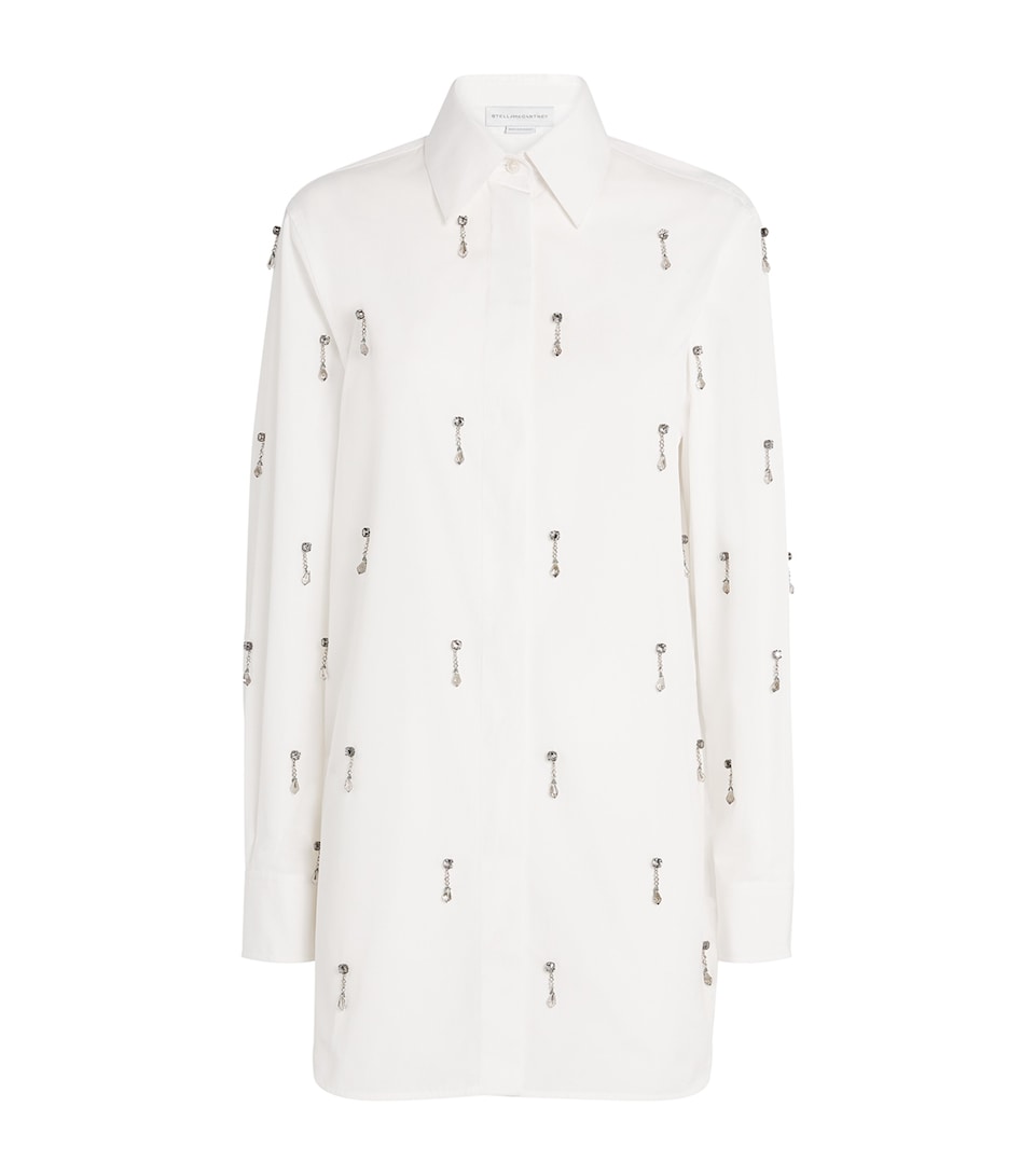 Cotton Embellished Oxford Shirt