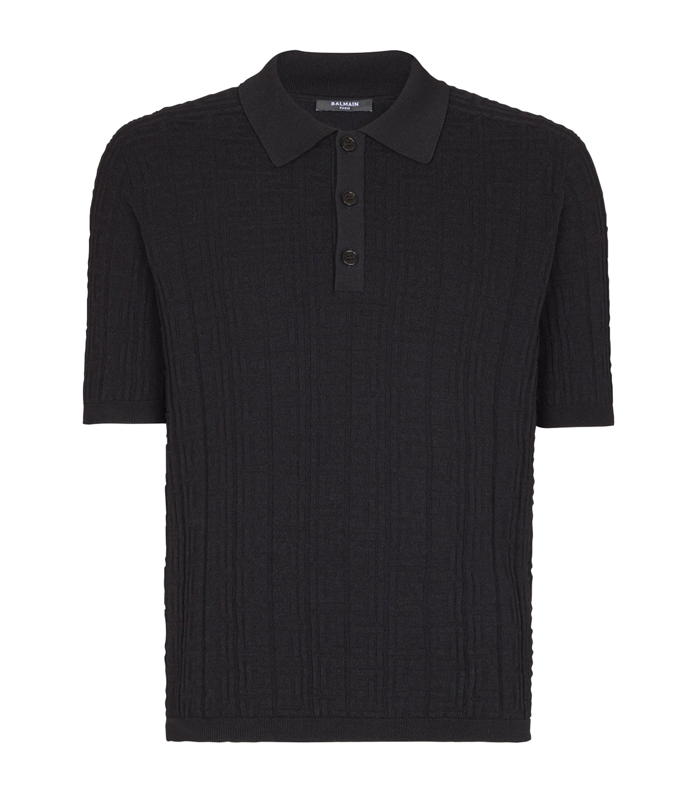 Knitted Monogram Polo Shirt