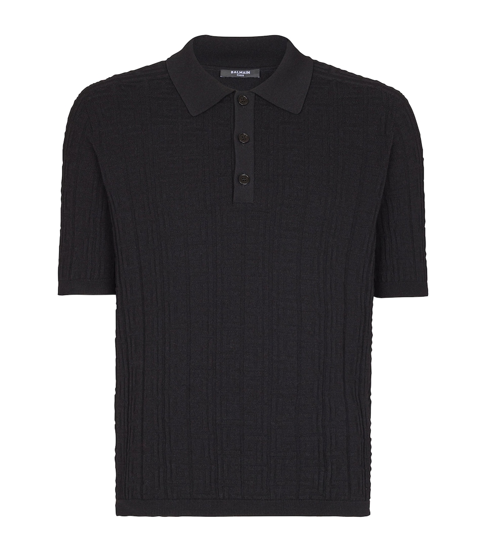 Knitted Monogram Polo Shirt