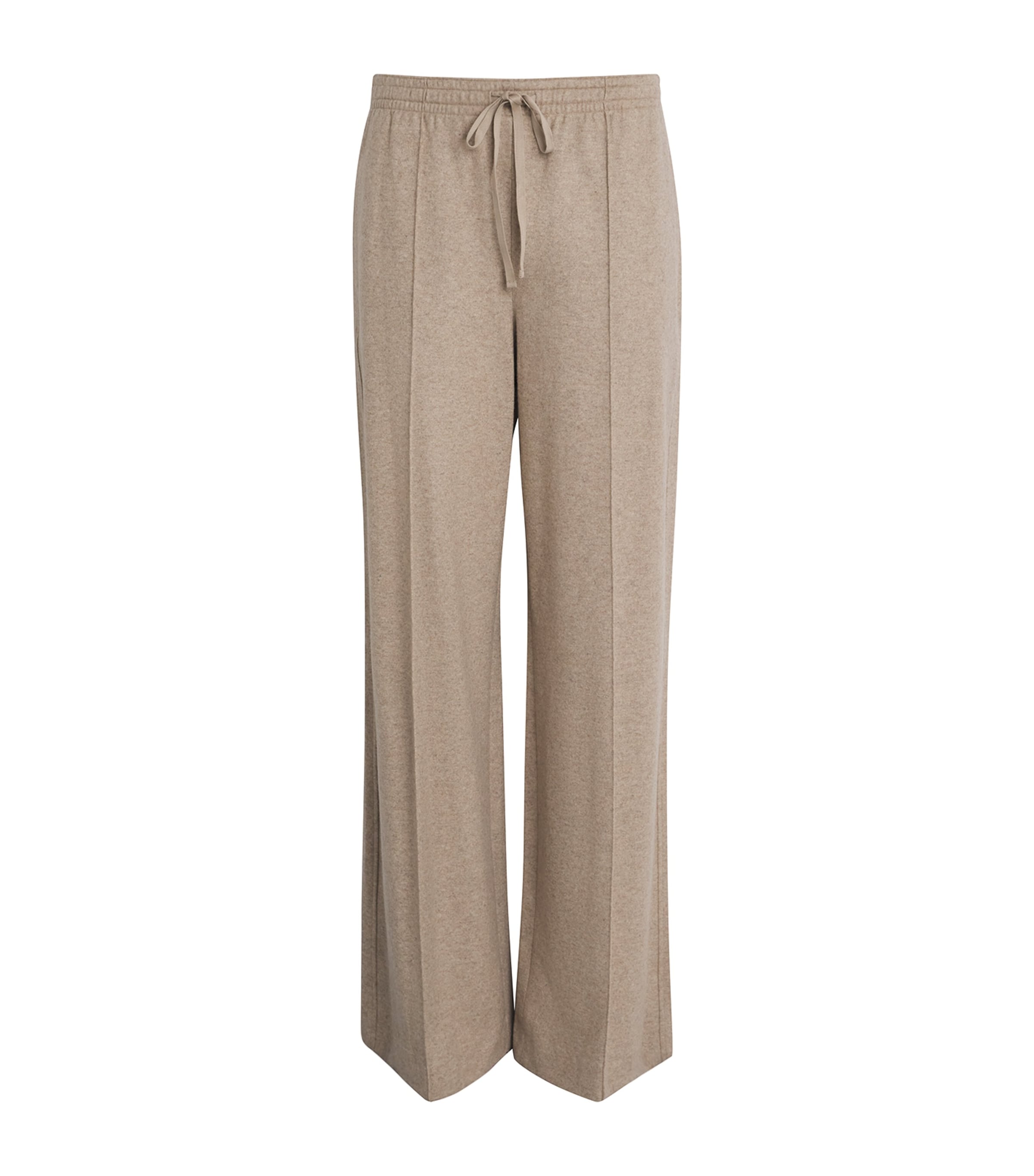 Wool-Blend Wide-Leg Trousers