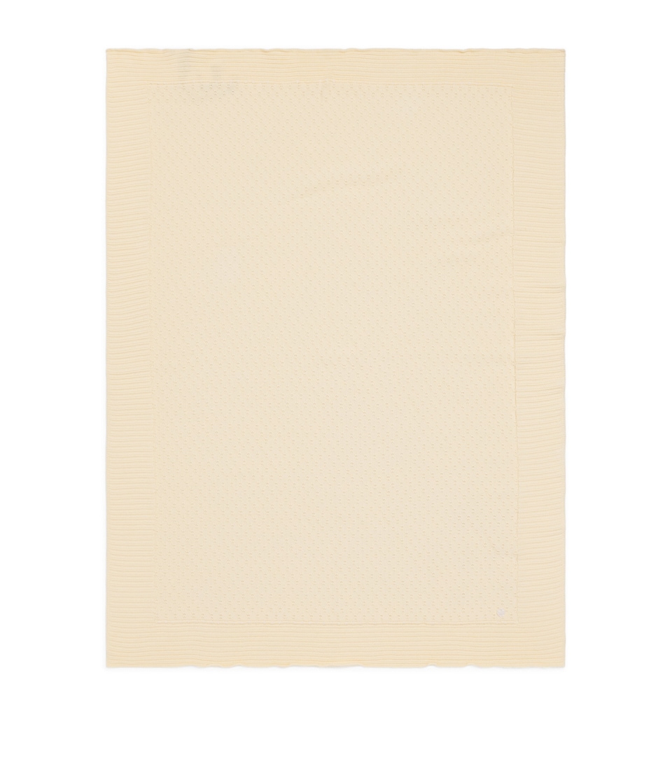 Cotton-Cashmere Knitted Blanket