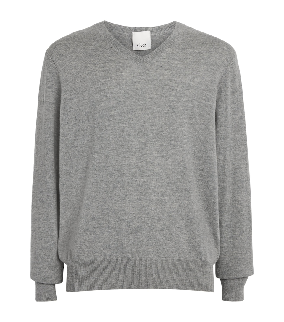 Allude Mens Cashmere V-Neck Sweater