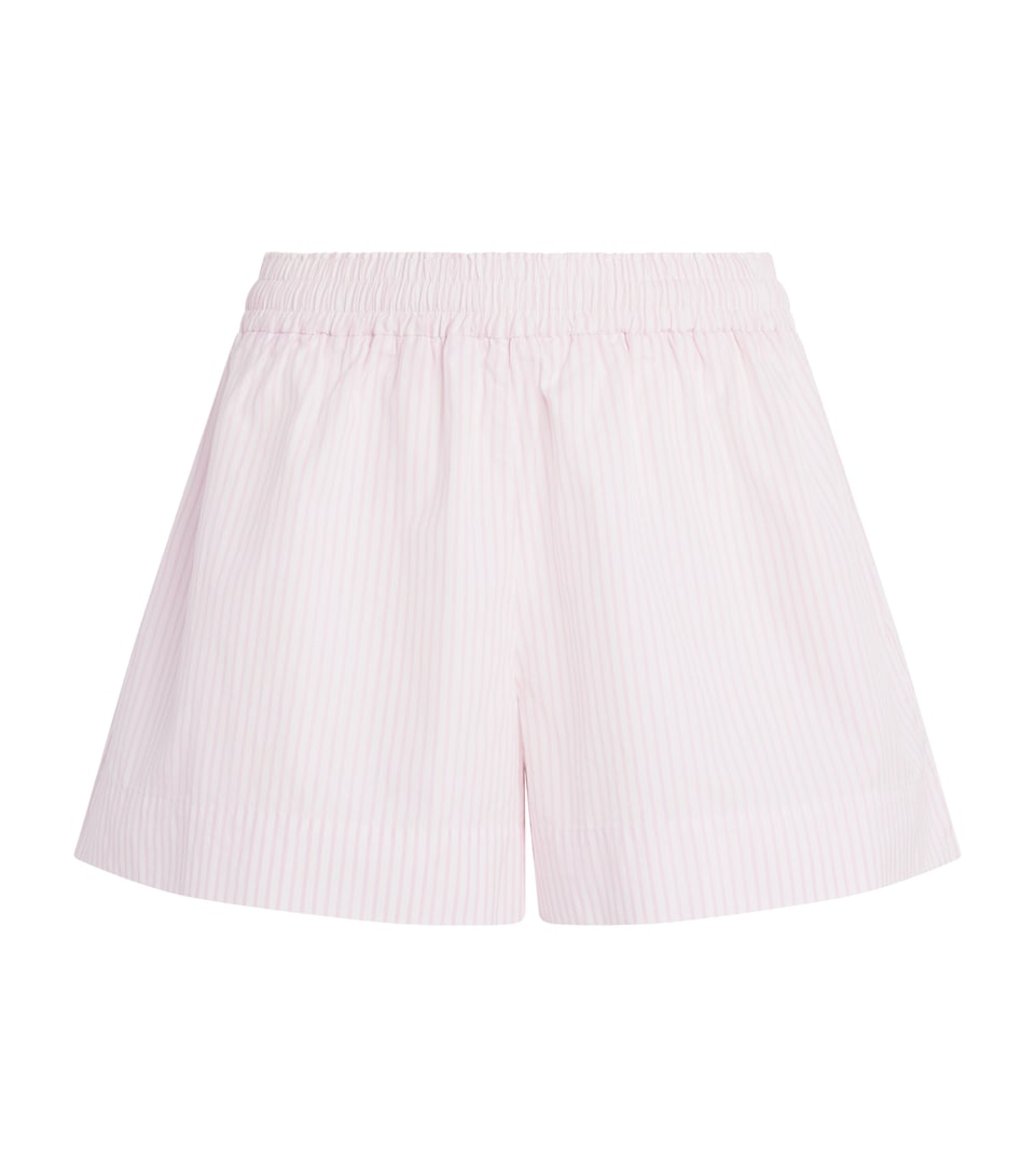 Suzie Kondi Womens Cotton Stripe Shkip Shorts Blush Stripe