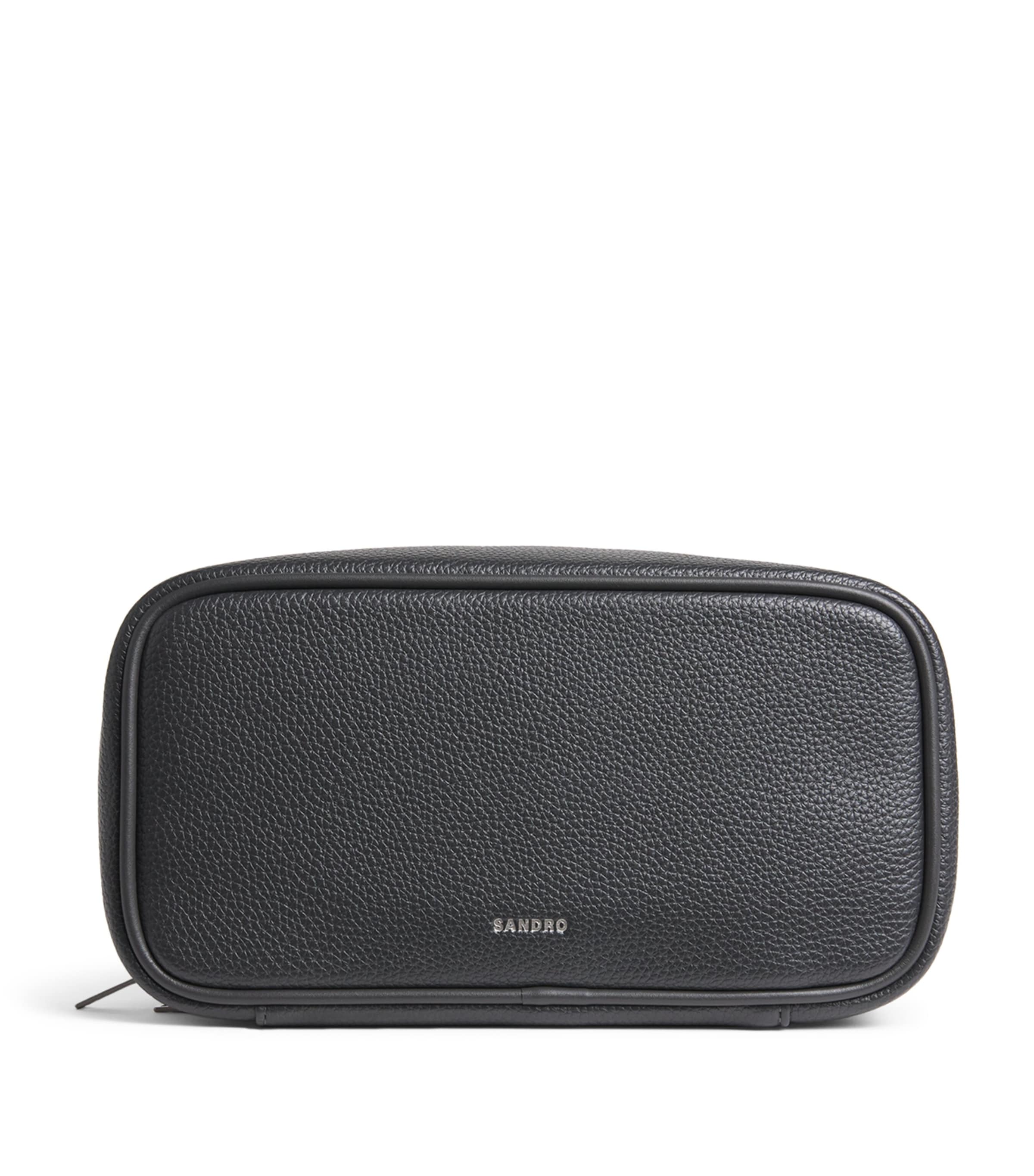 Faux Leather Wash Bag