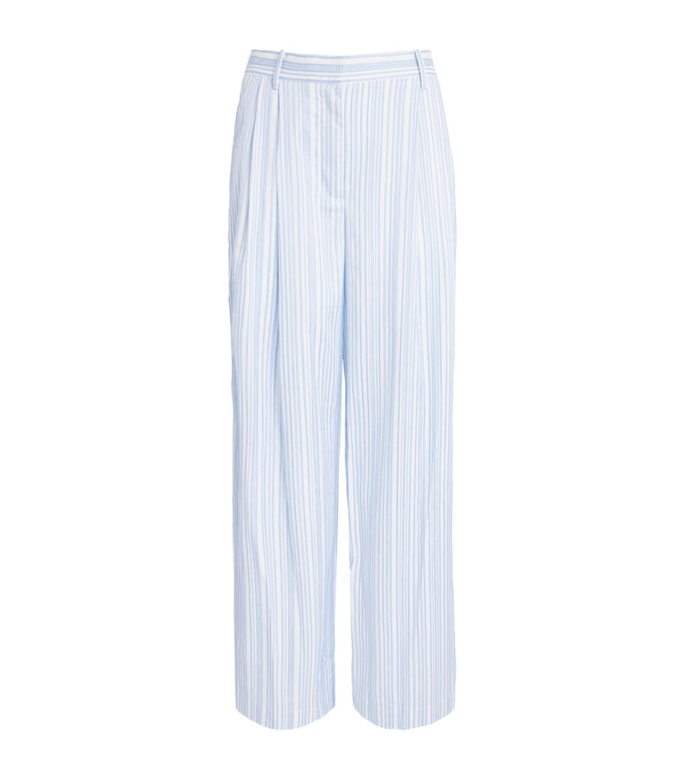 Simkhai Womens Wide-Leg Grace Trousers Blue Stripe