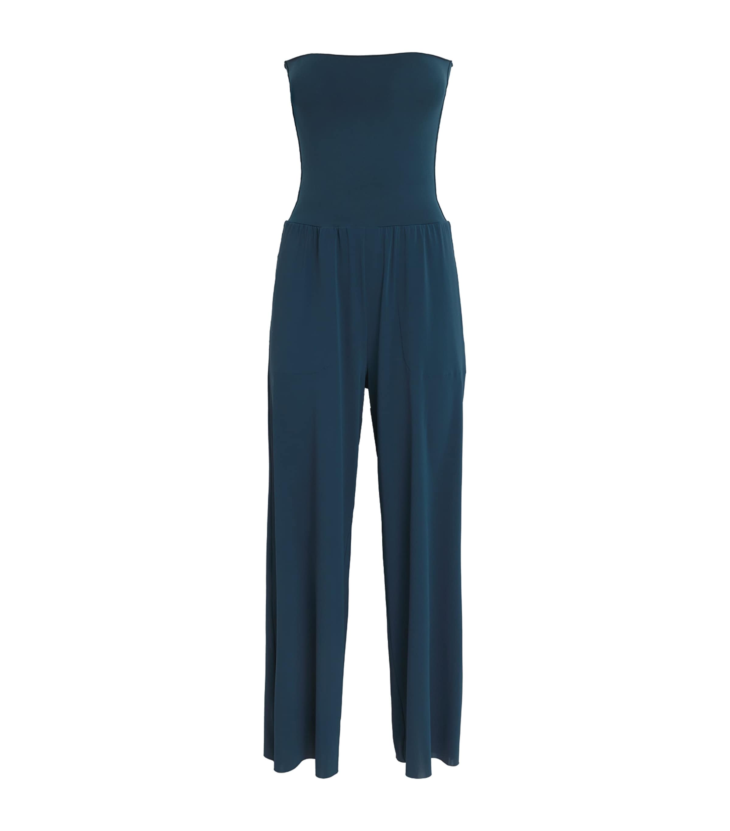 Eres Womens Strapless Dao Jumpsuit Ocean