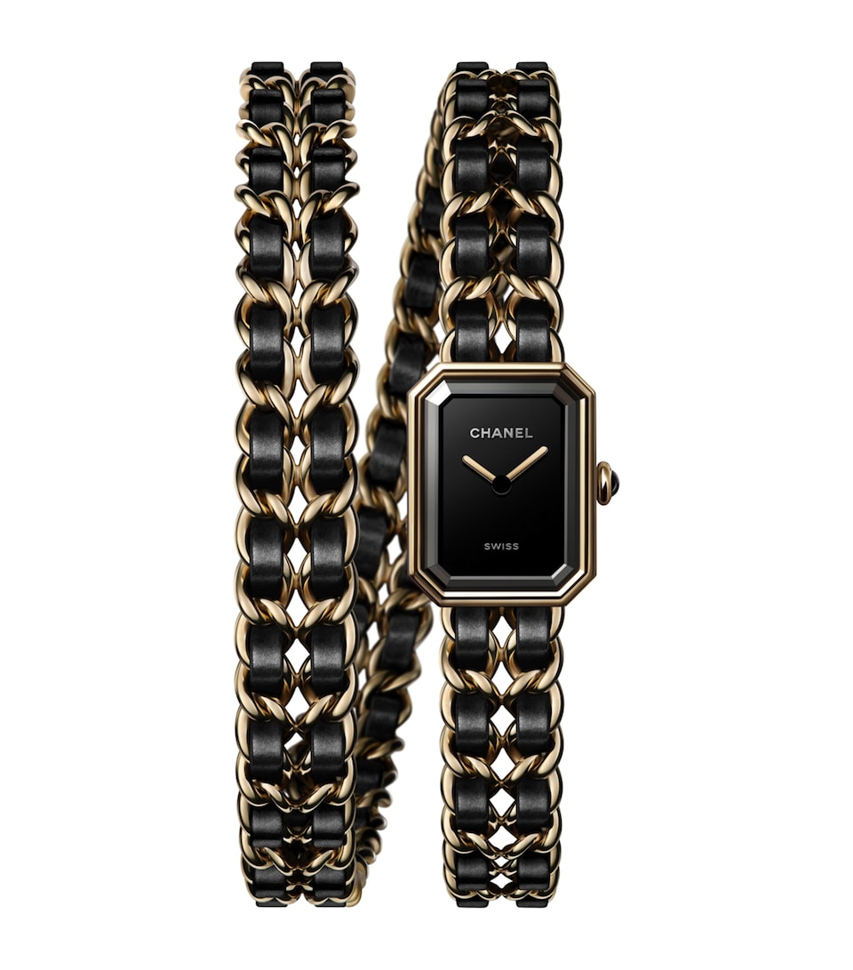 Yellow Gold-Plated Première Iconic Chain Double Row Watch 19.7mm
