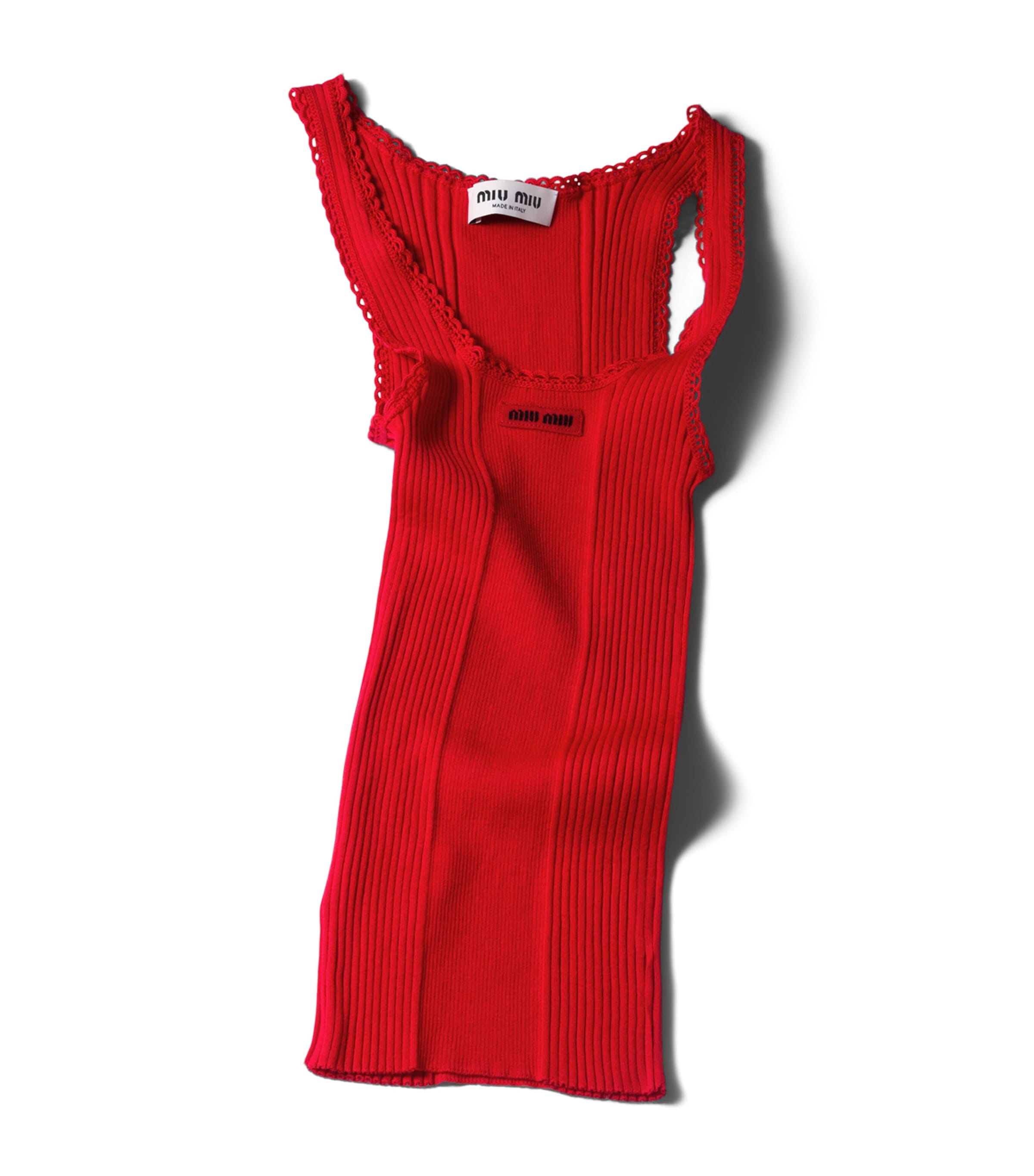 Wool Rib-Knit Tank Top