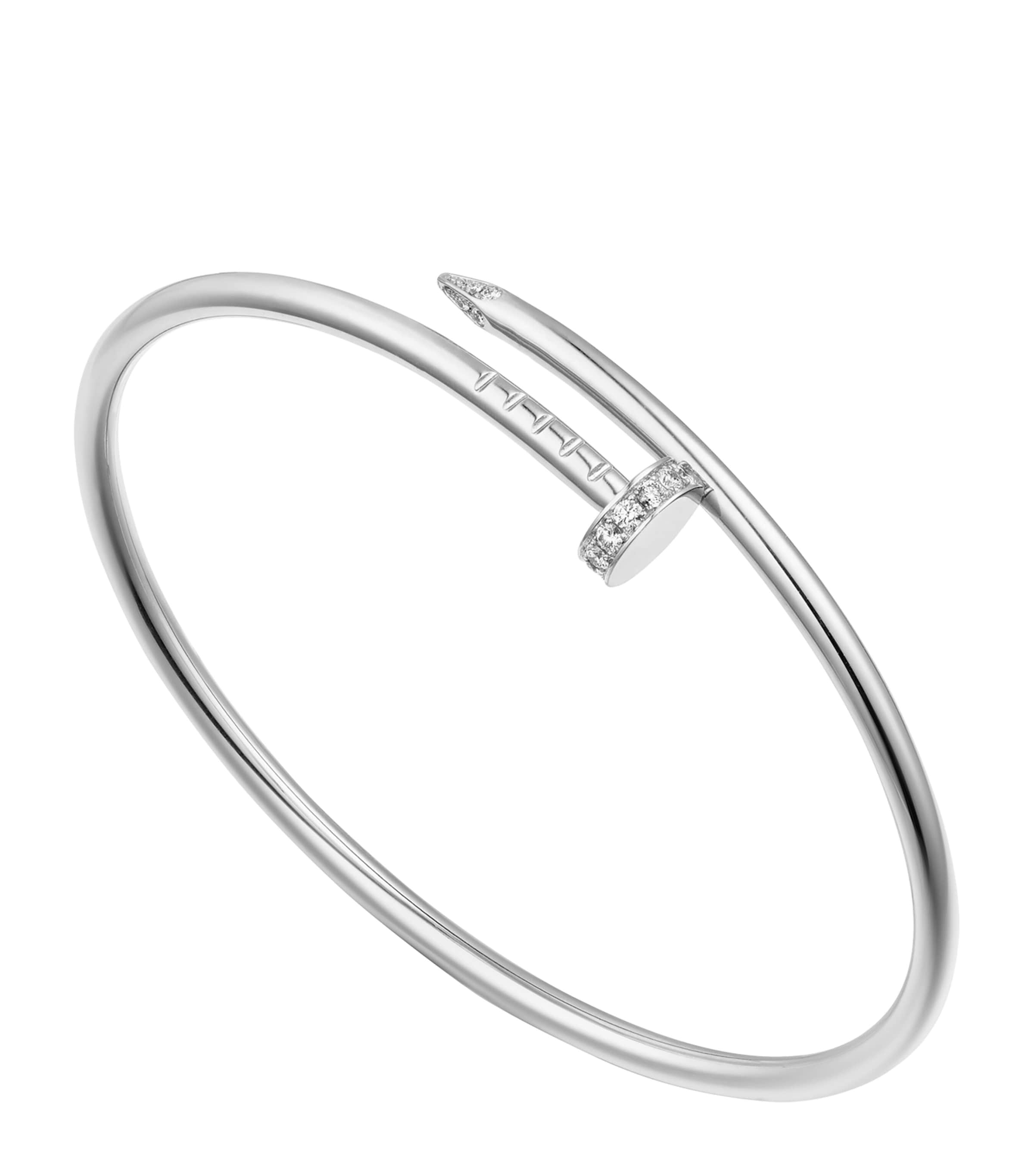 Cartier White Gold and Diamond Juste Un Clou Bracelet White Gold
