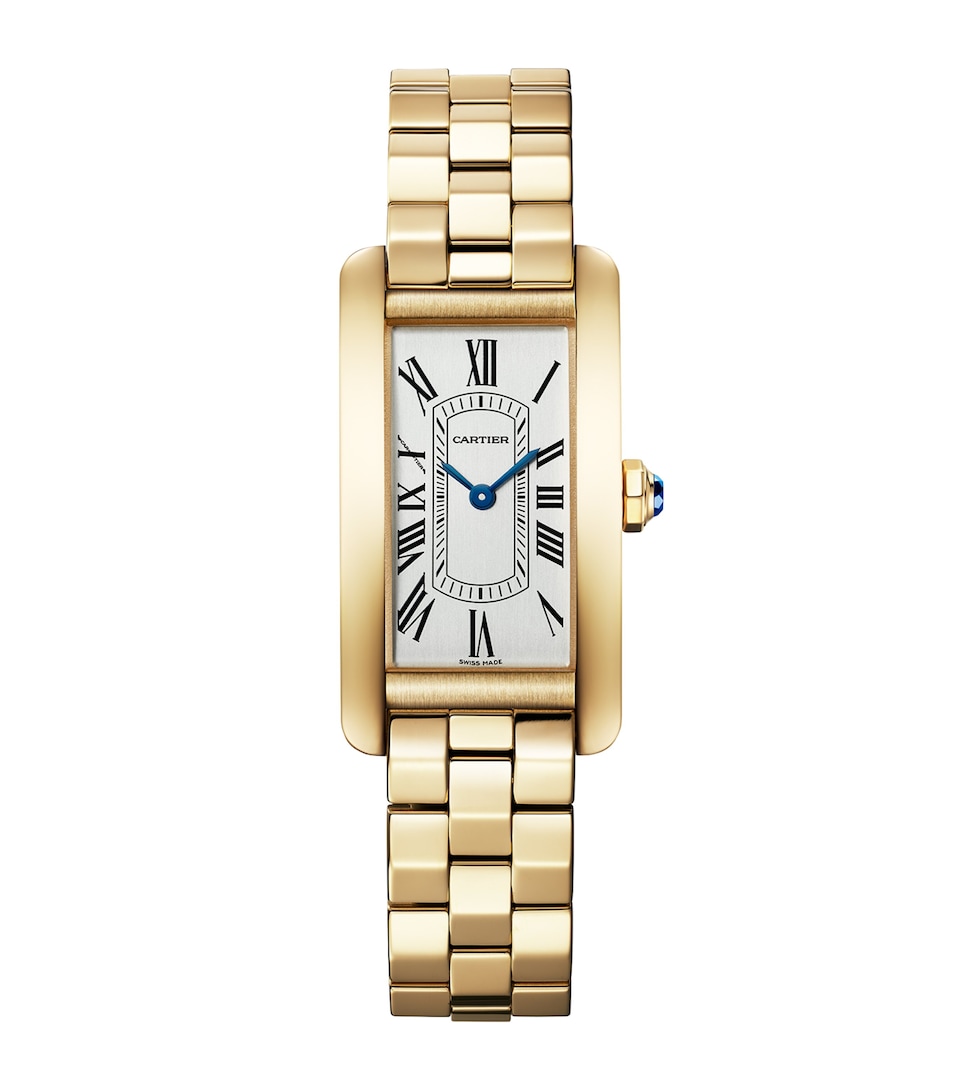 Small Yellow Gold Tank Américaine Watch 19.4mm