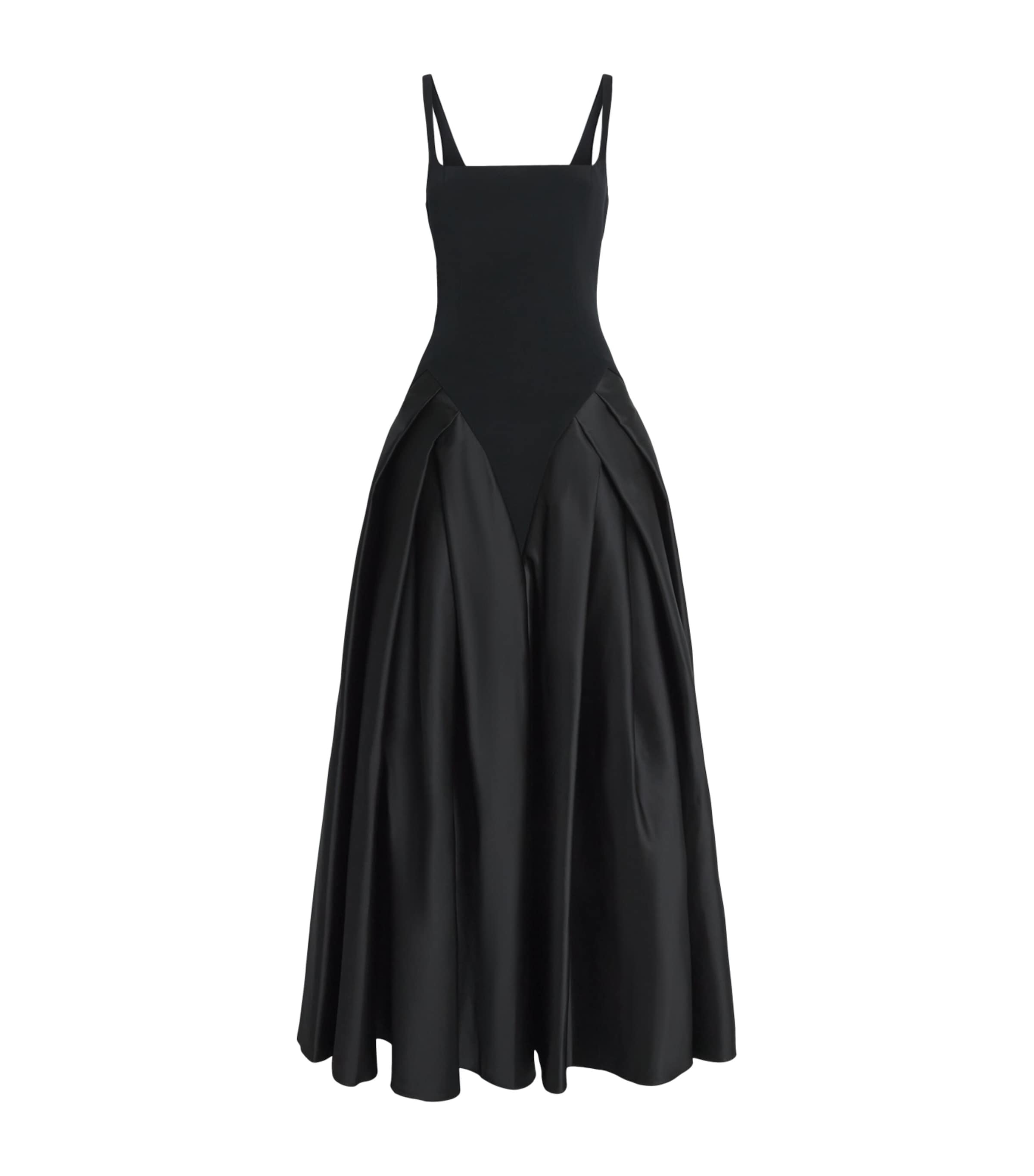 GEORGES HOBEIKA Womens Silk-Blend Pleated Gown Block