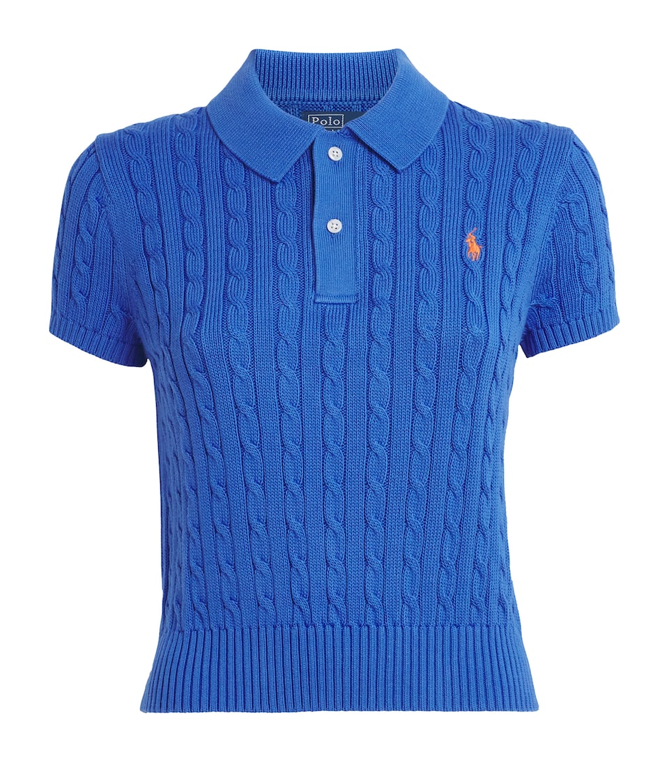 Cotton Short-Sleeve Sweater