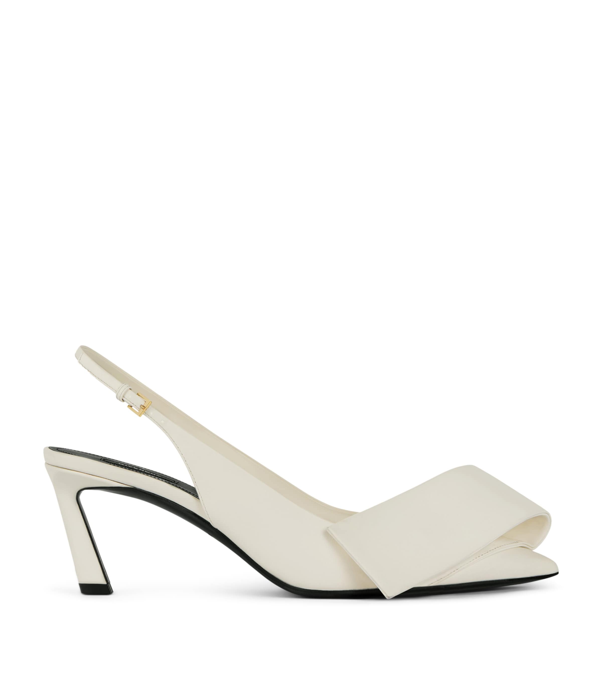 Givenchy Leather Twisted Ribbon Slingback Heels 65