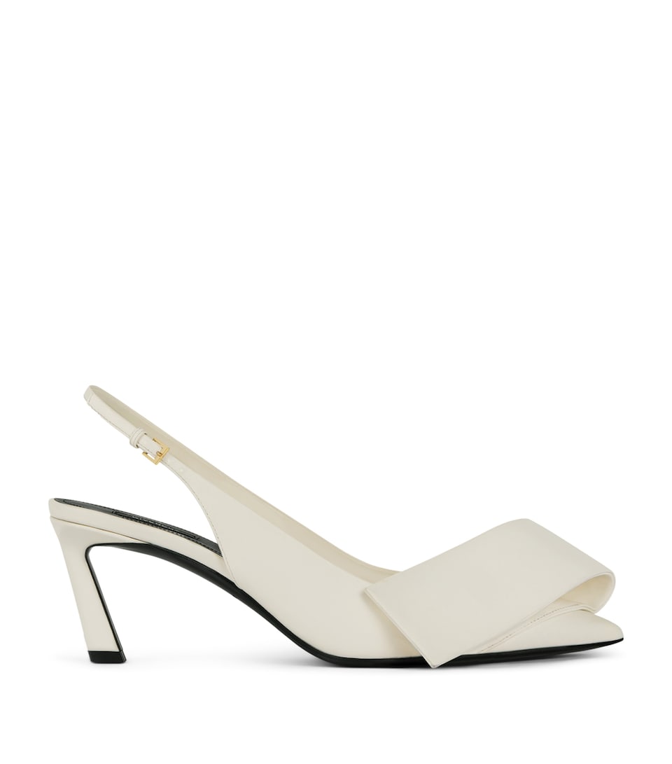 Givenchy Leather Twisted Ribbon Slingback Heels 65