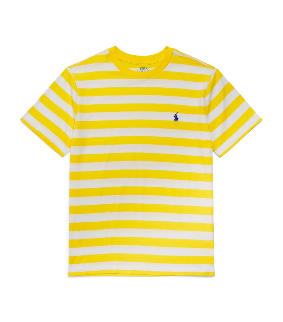 Stripe Knitted Polo Pony T-Shirt (7-14 Years)
