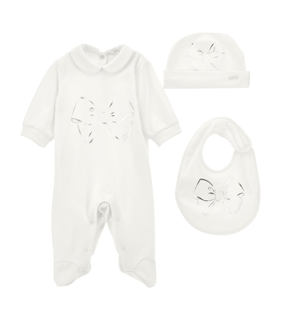 3-Piece Bow-Detail Set (1-9 Months)