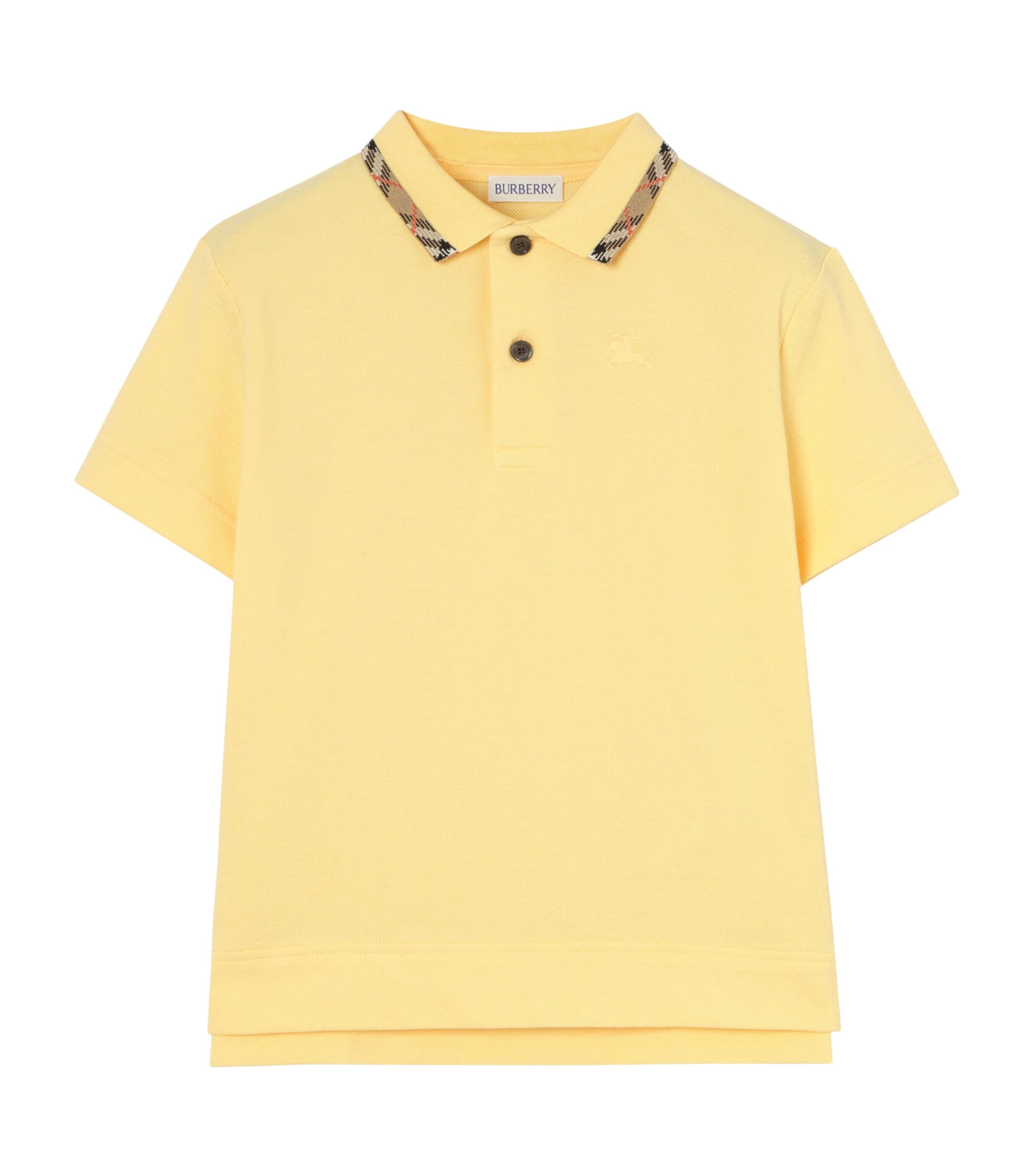 Burberry Kids Cotton Polo Shirt (4-12 Years) Straw
