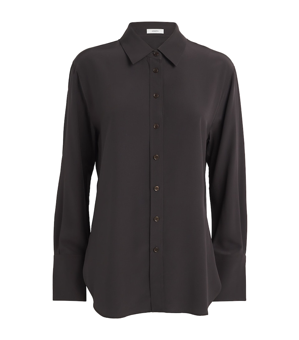Joseph Womens Silk Joe Shirt Cocoa