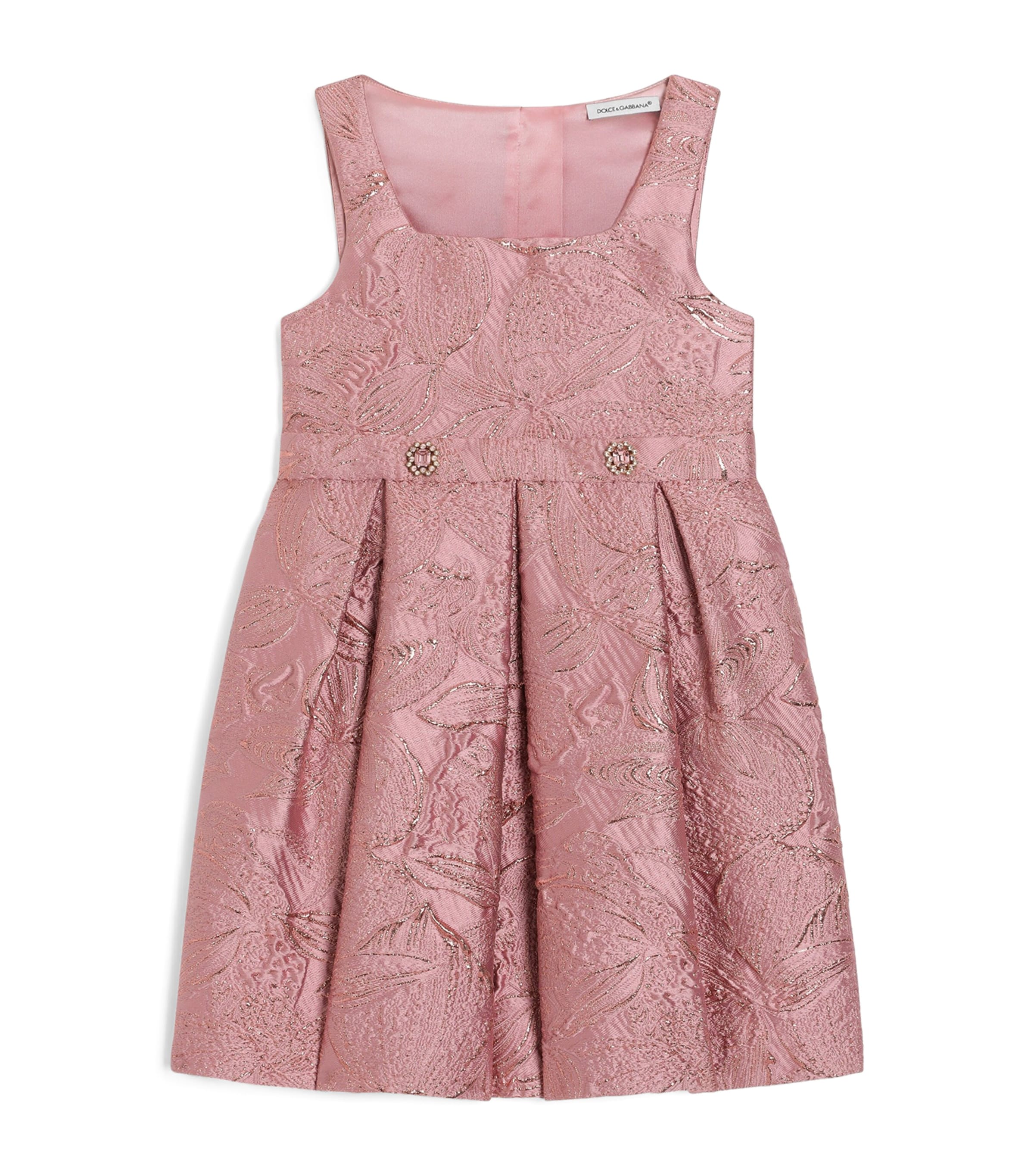 Dolce&Gabbana Kids Embellished Jacquard Dress (8-12+ Years) Jacquard