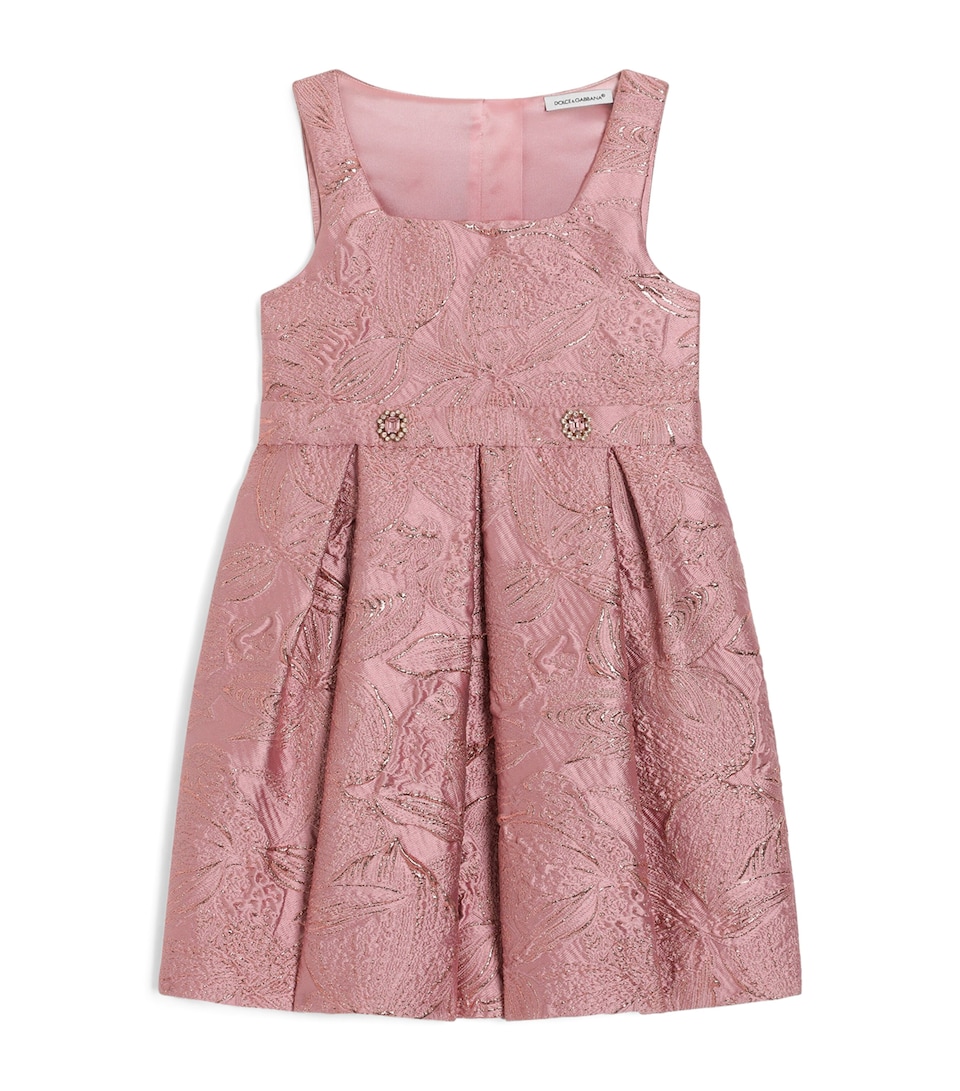 Dolce&Gabbana Kids Embellished Jacquard Dress (8-12+ Years) Jacquard