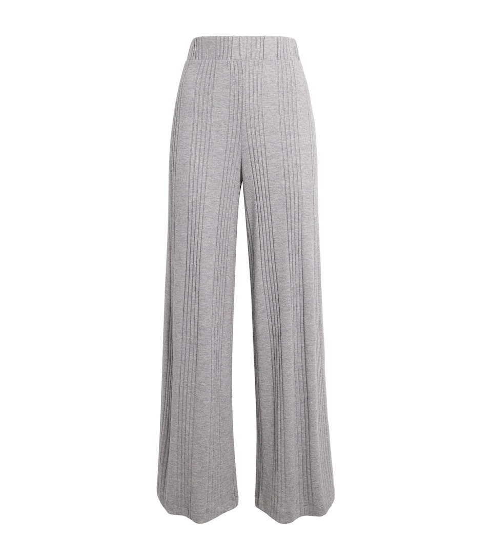 Eberjey Womens Variegated Ribbed Pyjama Bottoms Dark Heather Grey