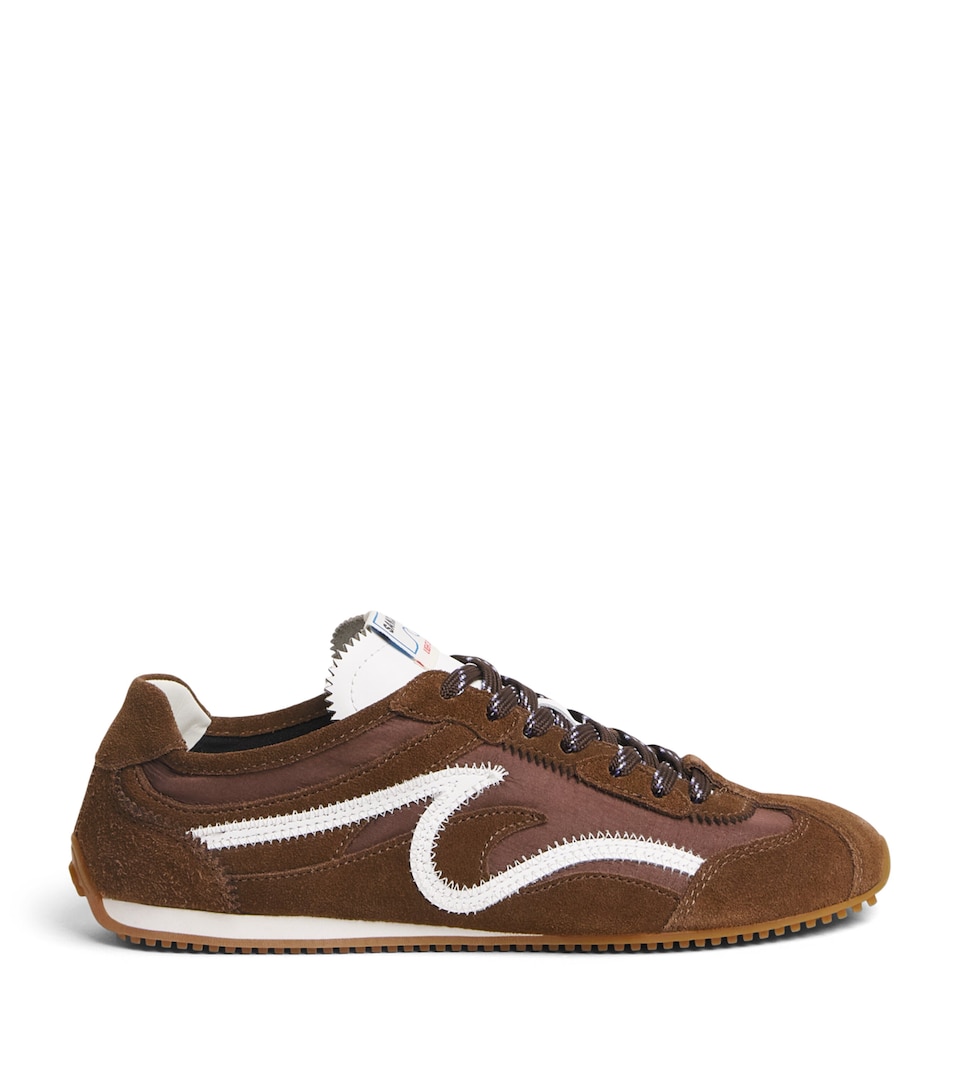 Sandro Paris Suede Light Wave Sneakers Brown