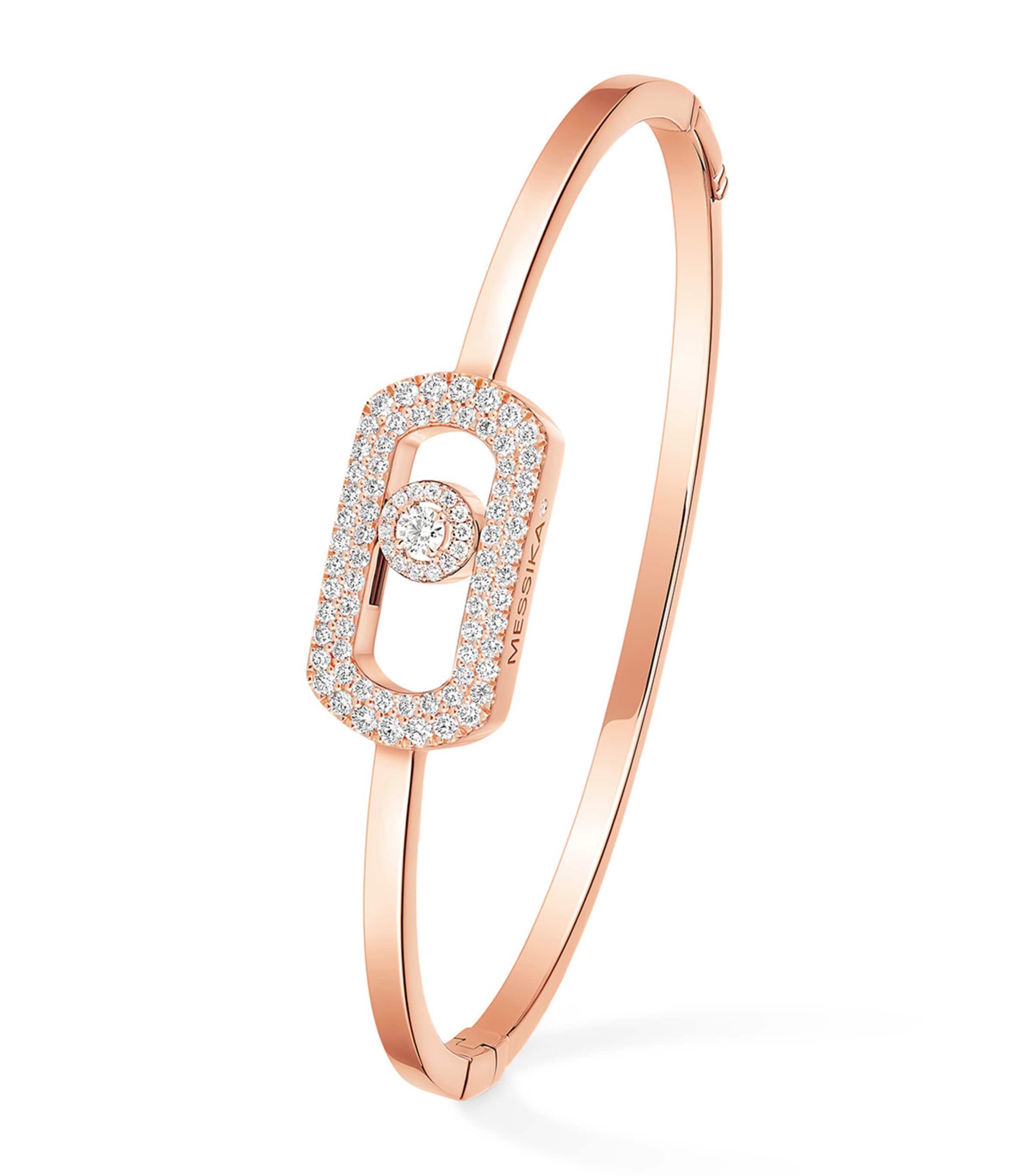 Rose Gold and Diamond So Move Pavé Bangle