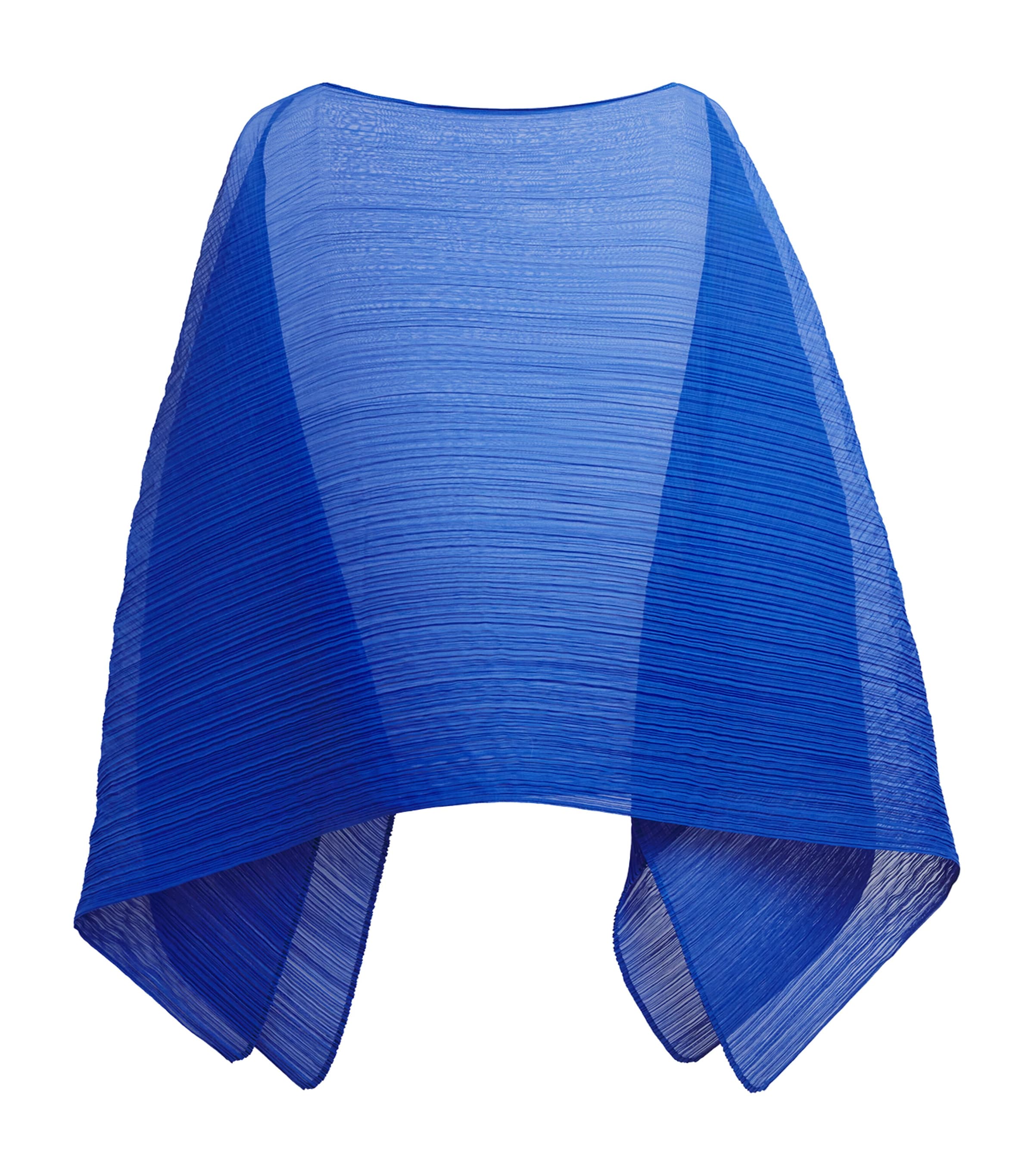 Pleats Please Issey Miyake Madame-T May Stole Blue