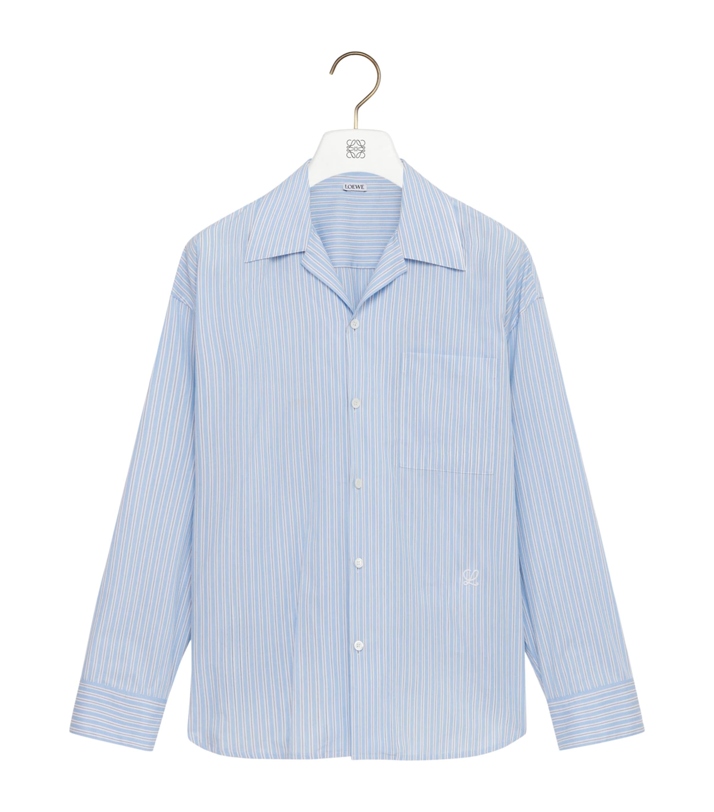 Cotton-Blend Stripe Shirt