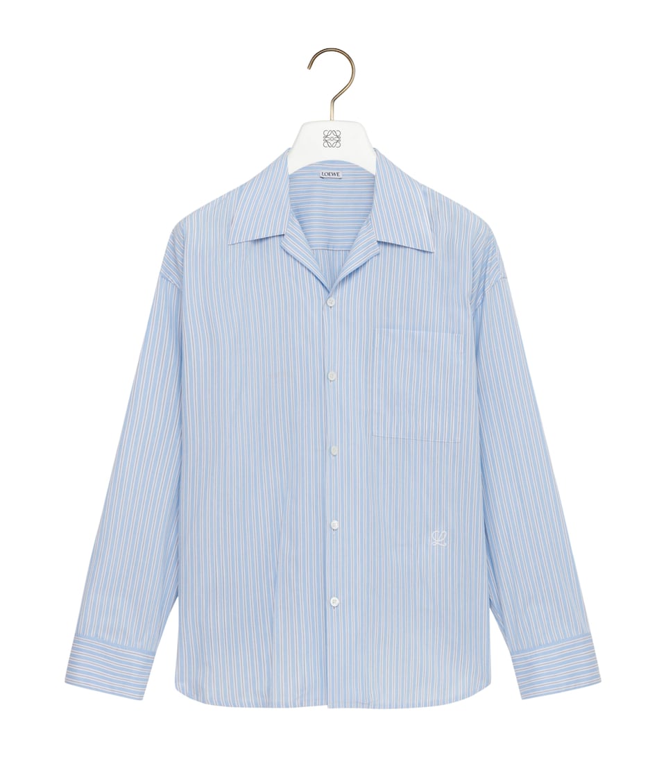 Cotton-Blend Stripe Shirt