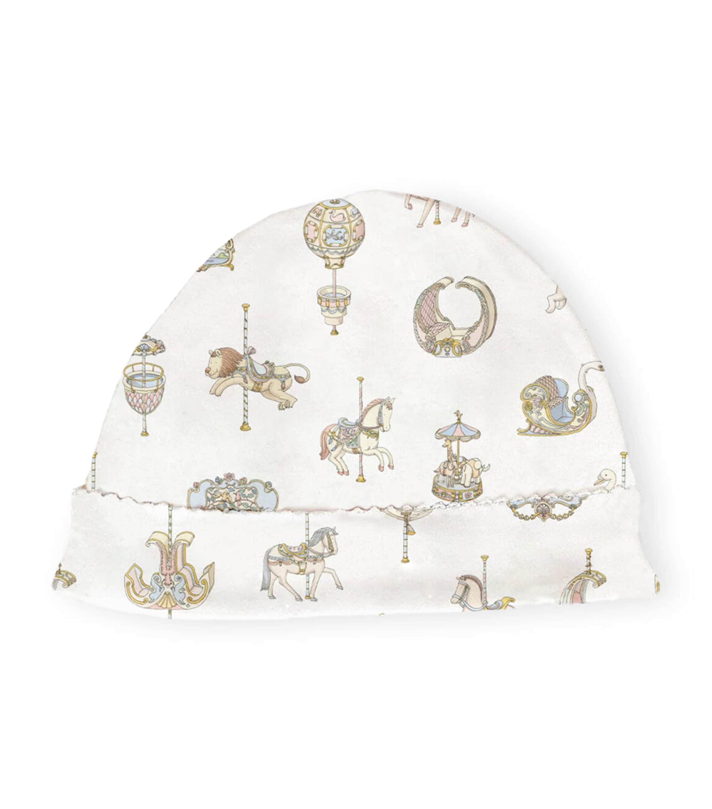 Atelier Choux Carousel Print Hat (3 Months)