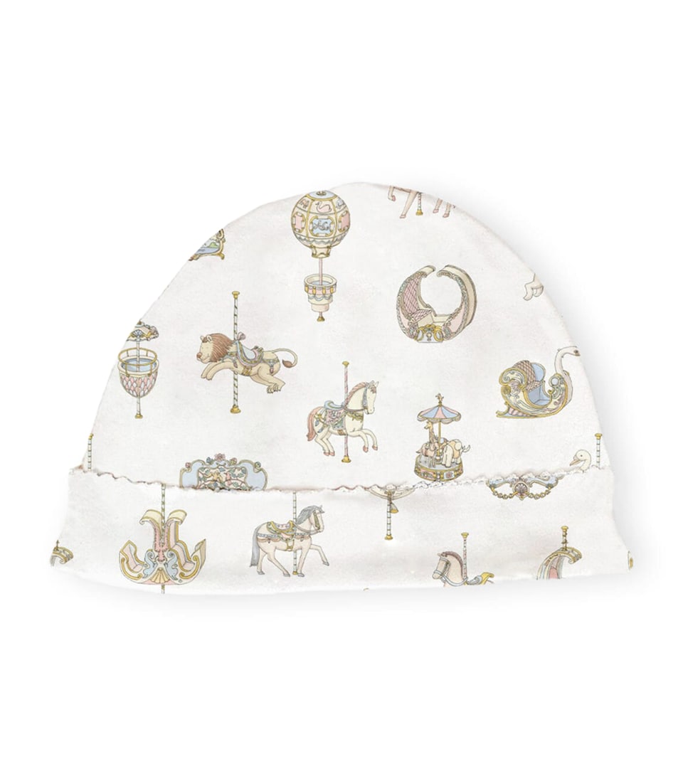 Atelier Choux Carousel Print Hat (3 Months)