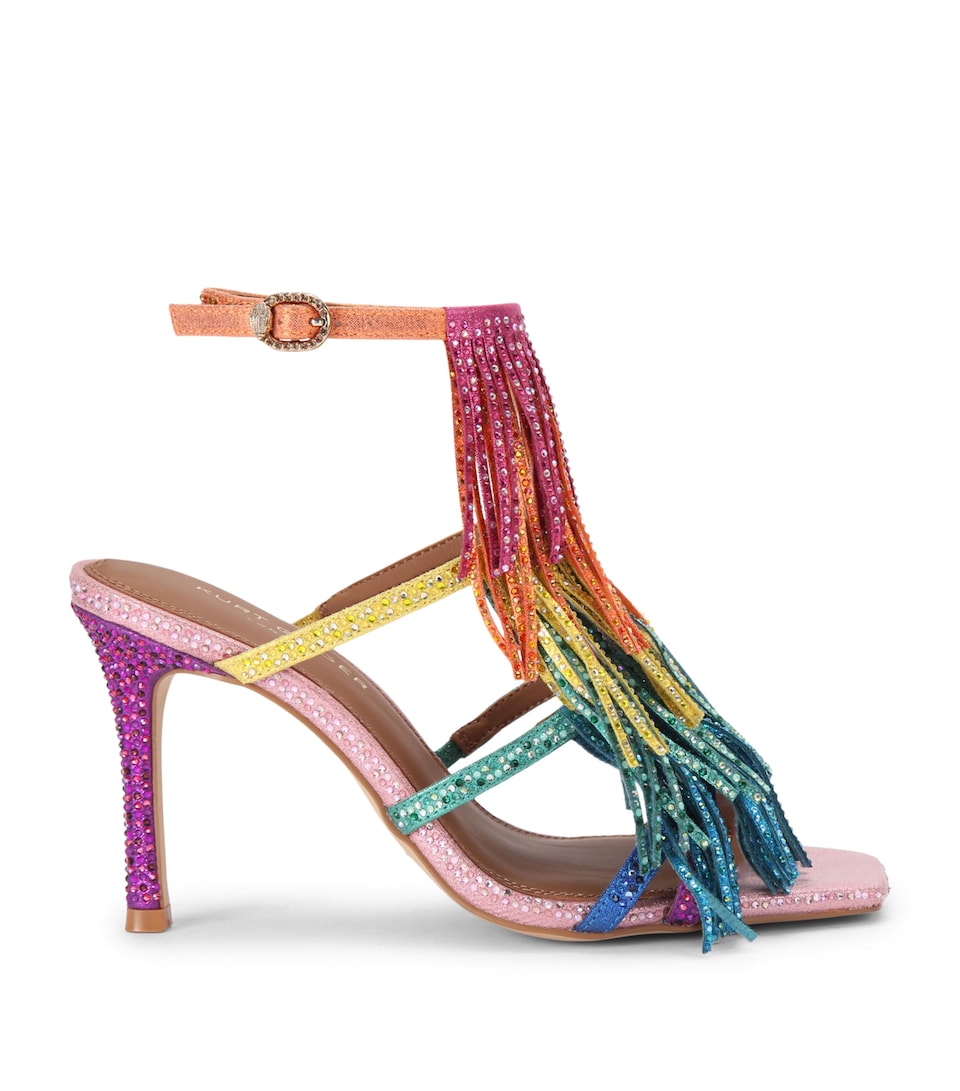 Kurt Geiger London Fringe Heeled Sandals 90 Mult/other