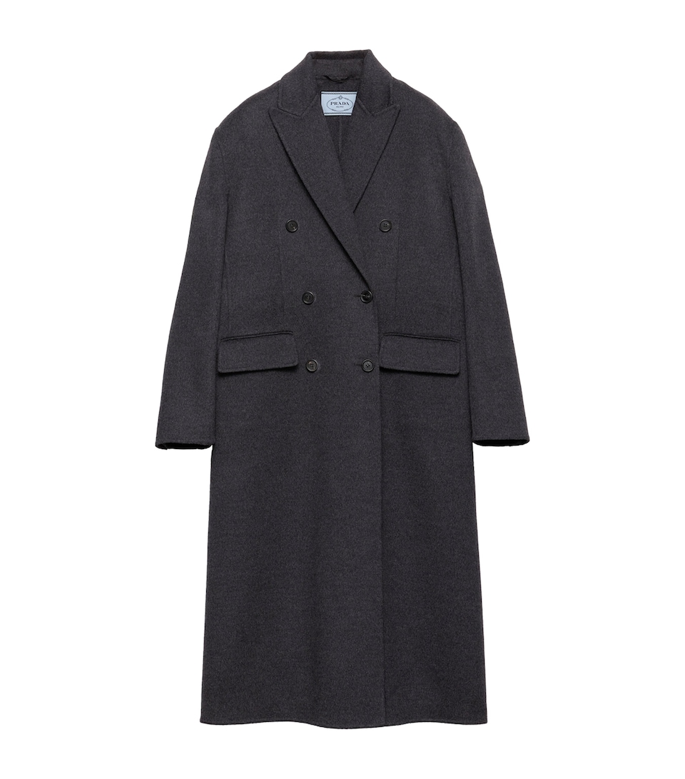 Wool-Cashmere Double-Breasted Coat