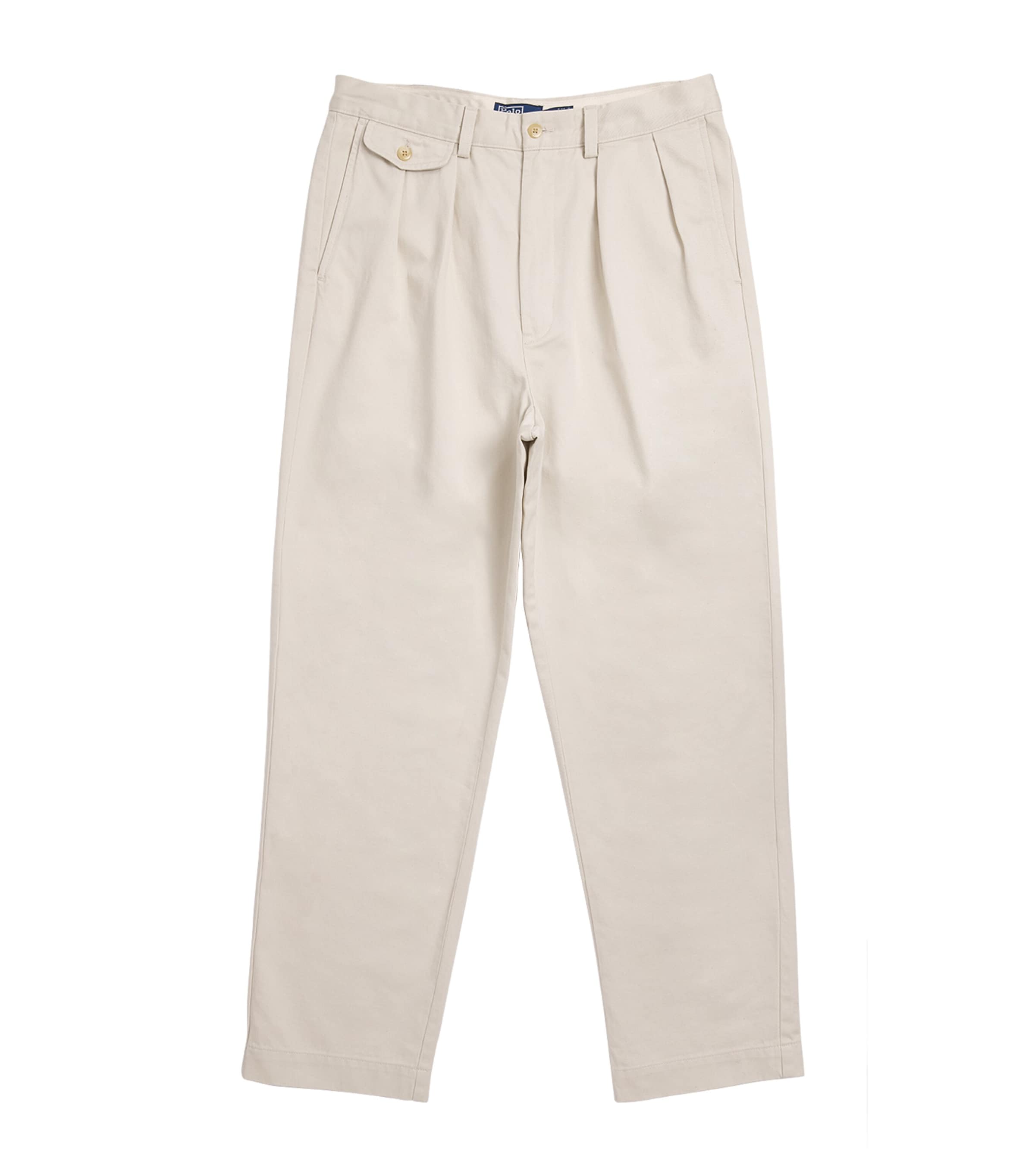 Polo Ralph Lauren Mens Cotton Pleated Whitman Chinos New Stone