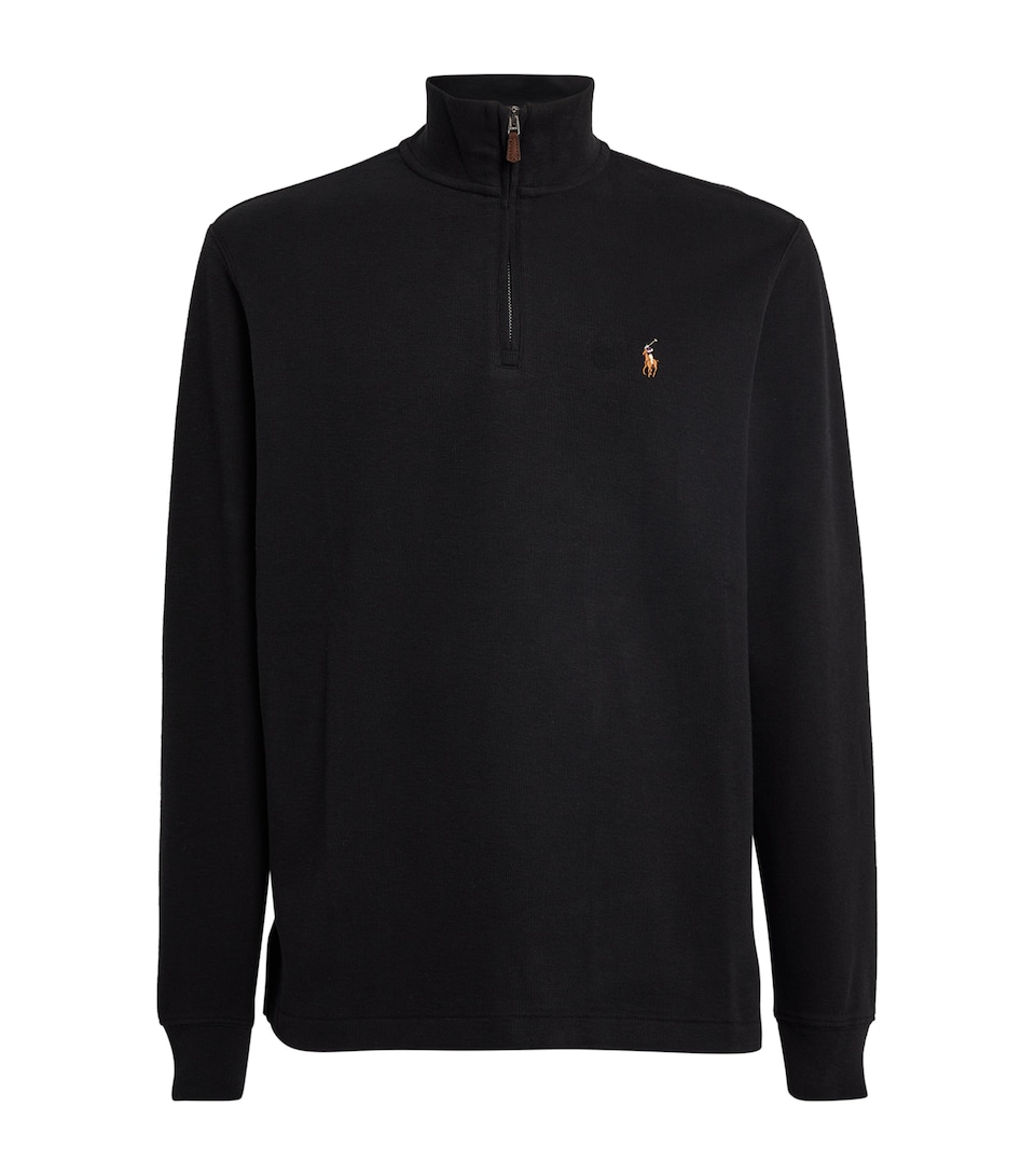 Cotton Quarter-Zip Sweater
