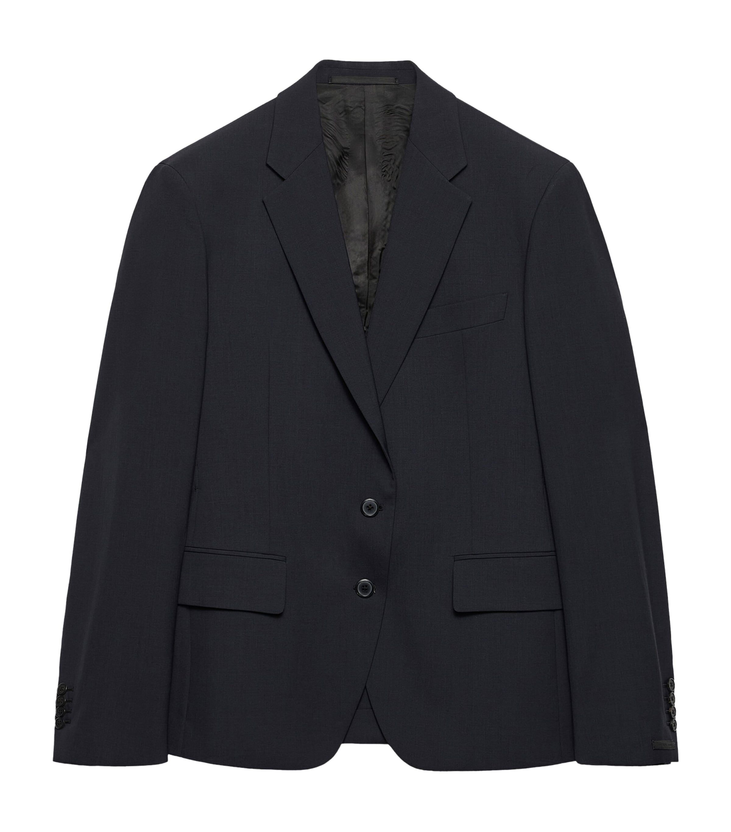 Prada Womens Wool Single-Breasted Blazer
